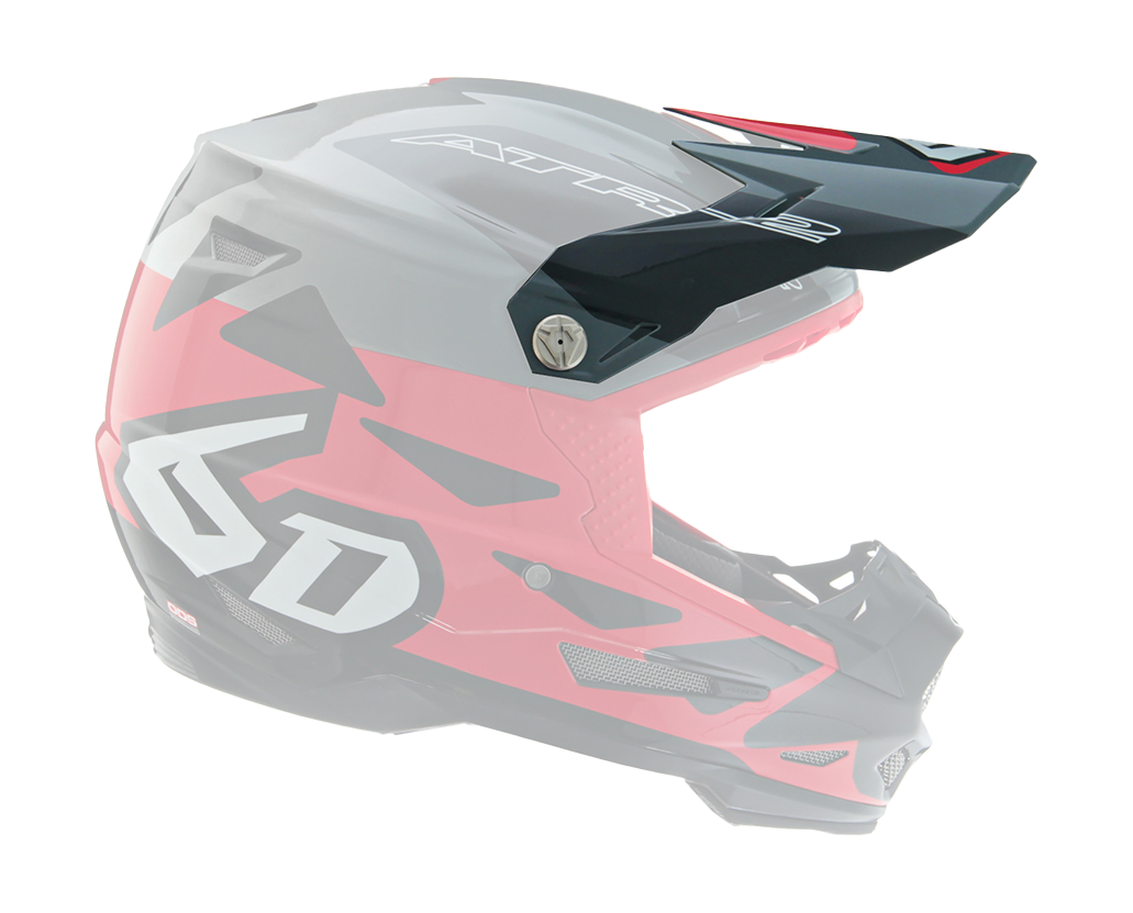 6D Helmet Visor ATR-2 Merge - Red / Grey / Black