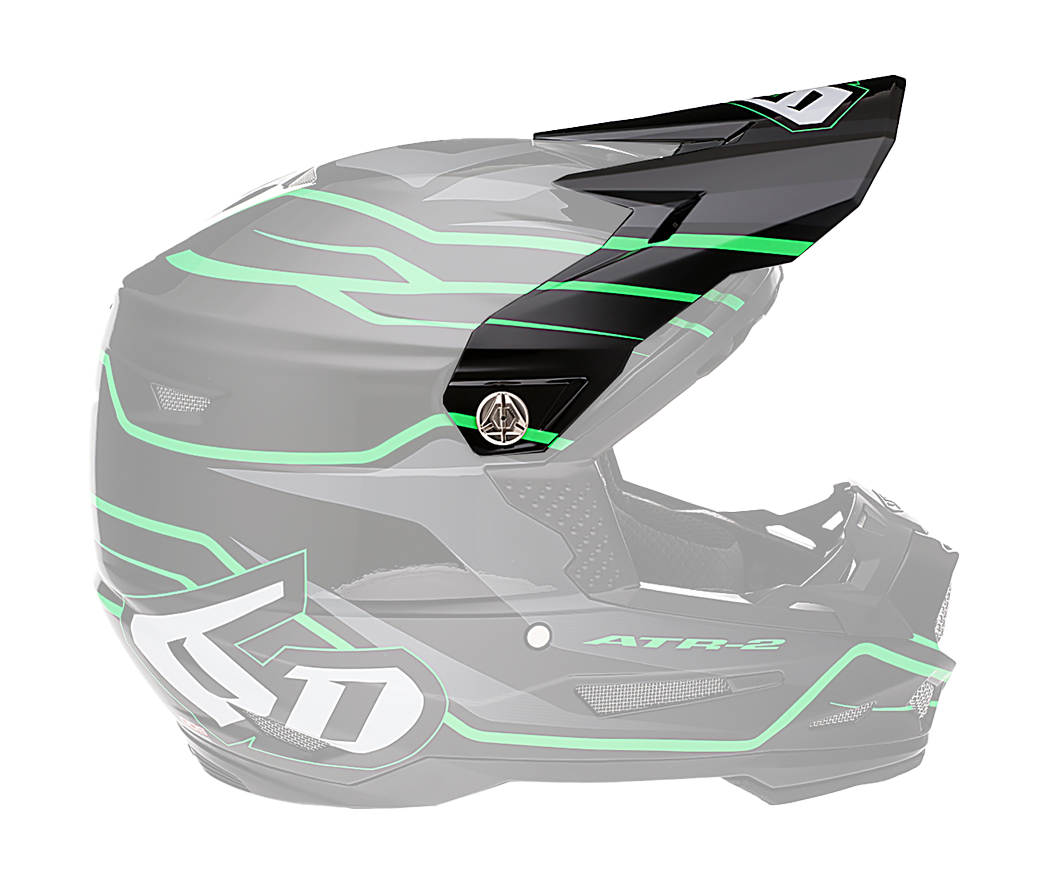 6D Helmet Visor ATR-2 Phase - Black / Green