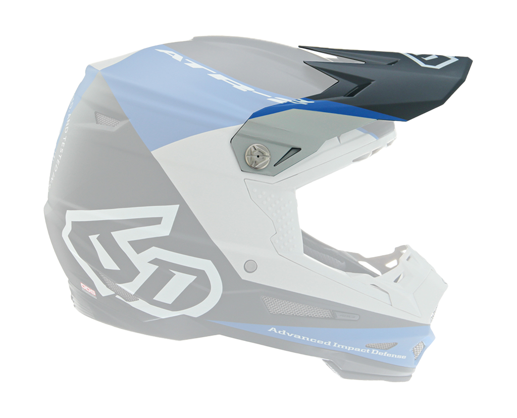 6D Helmet Visor ATR-2 Quadrant - Blue / Black / Grey