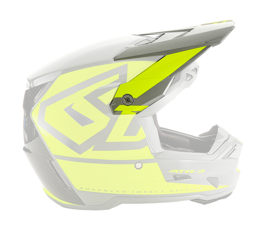 6D Helmet Visor ATR-3 Hex - Neon Yellow
