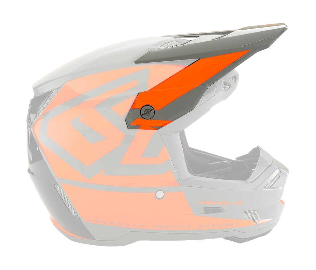 6D Helmet Visor ATR-3 Hex - Neon Orange