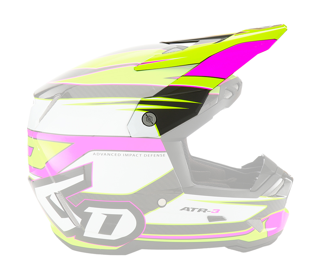 6D Helmet Visor ATR-3 Hyper - Neon Pink / Yellow