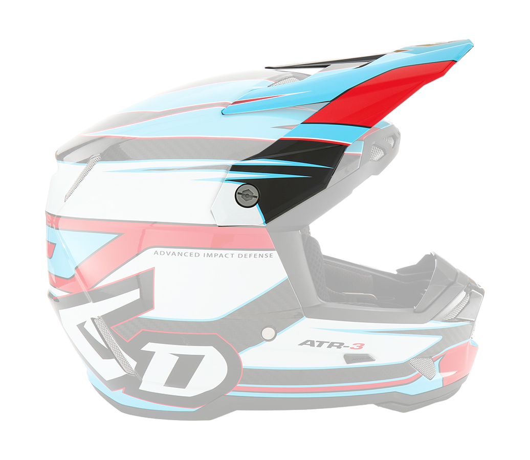 6D Helmet Visor ATR-3 Hyper - Red / Cyan