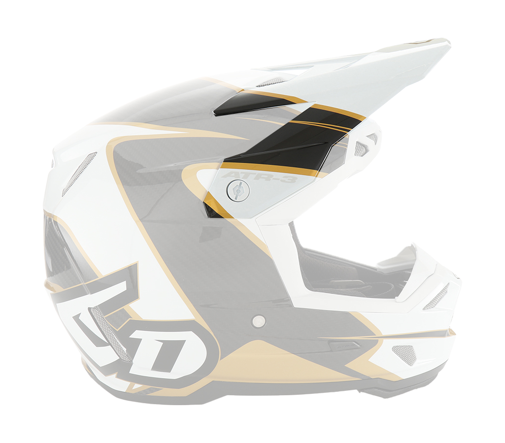 6D Helmet Visor ATR-3 Wave - Gold / White