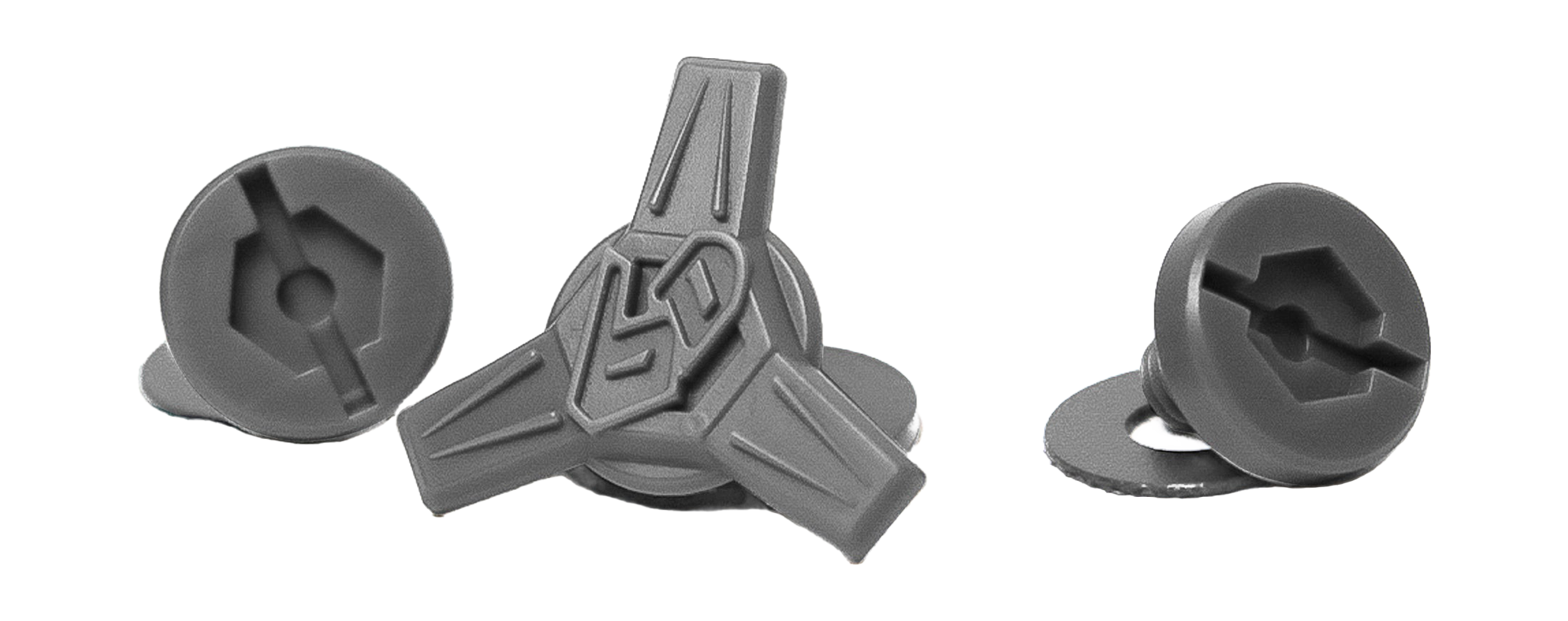 6D Helmet Visor Screw Set ATR-3 - Grey - Set