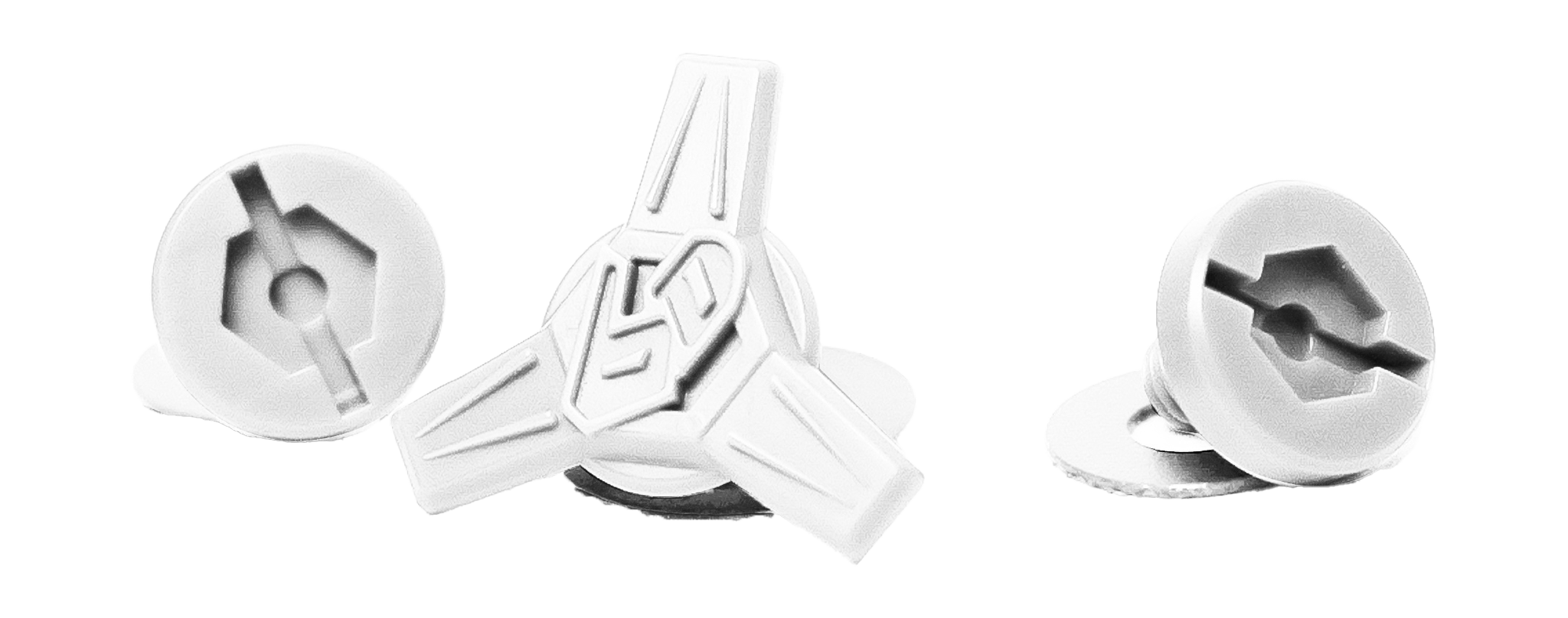 6D Helmet Visor Screw Set ATR-3 - White - Set