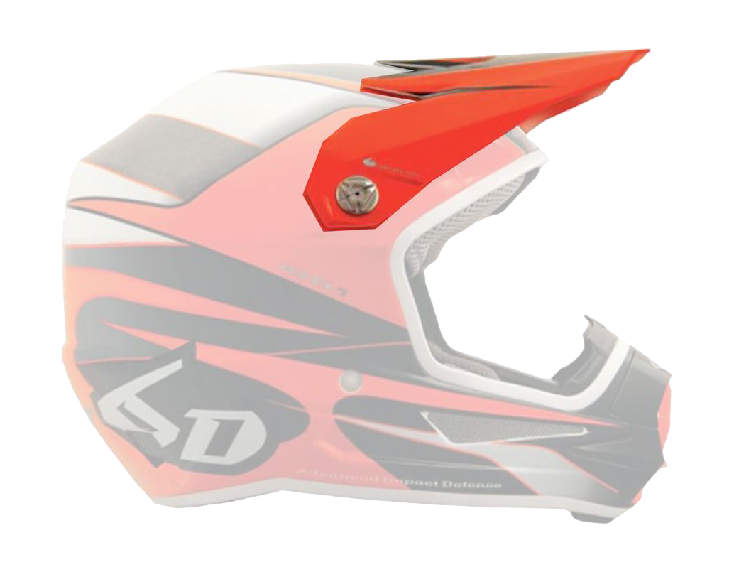 6D Youth Helmet Visor ATR-1Y Hornet Graphic - Orange