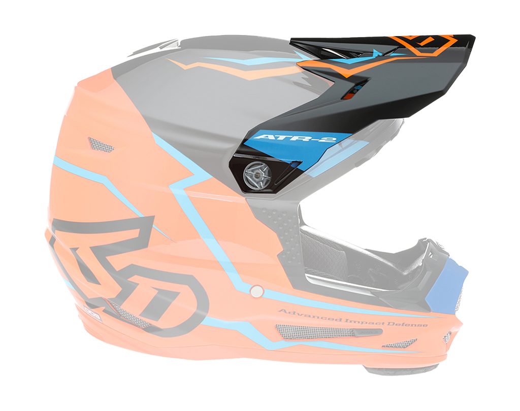 6D Youth Helmet Visor ATR-2Y Element - Neon Orange