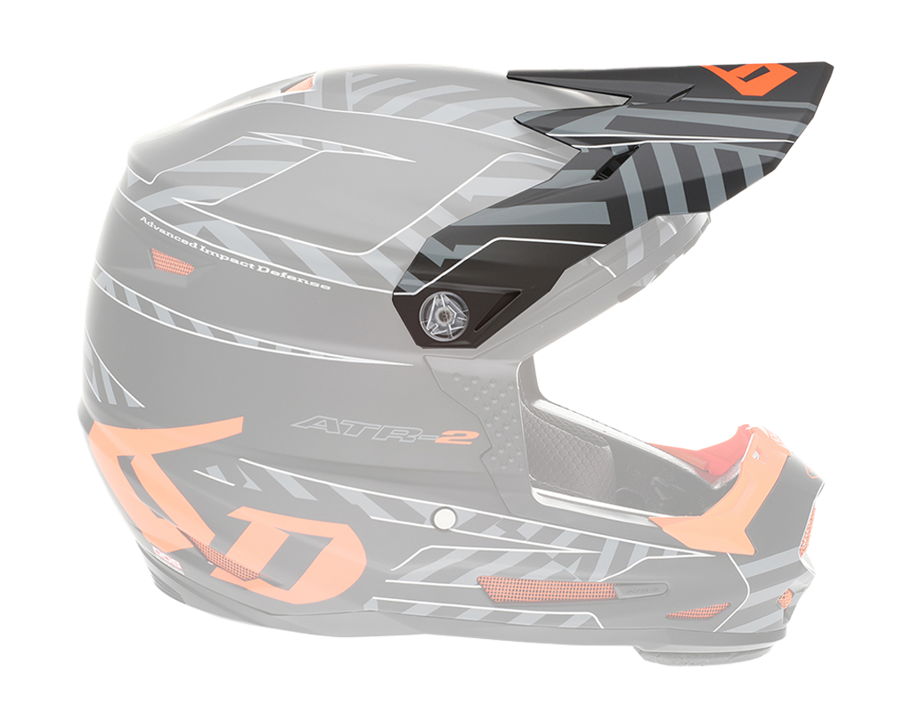 6D Youth Helmet Visor ATR-2Y Havoc - Neon Orange / Black