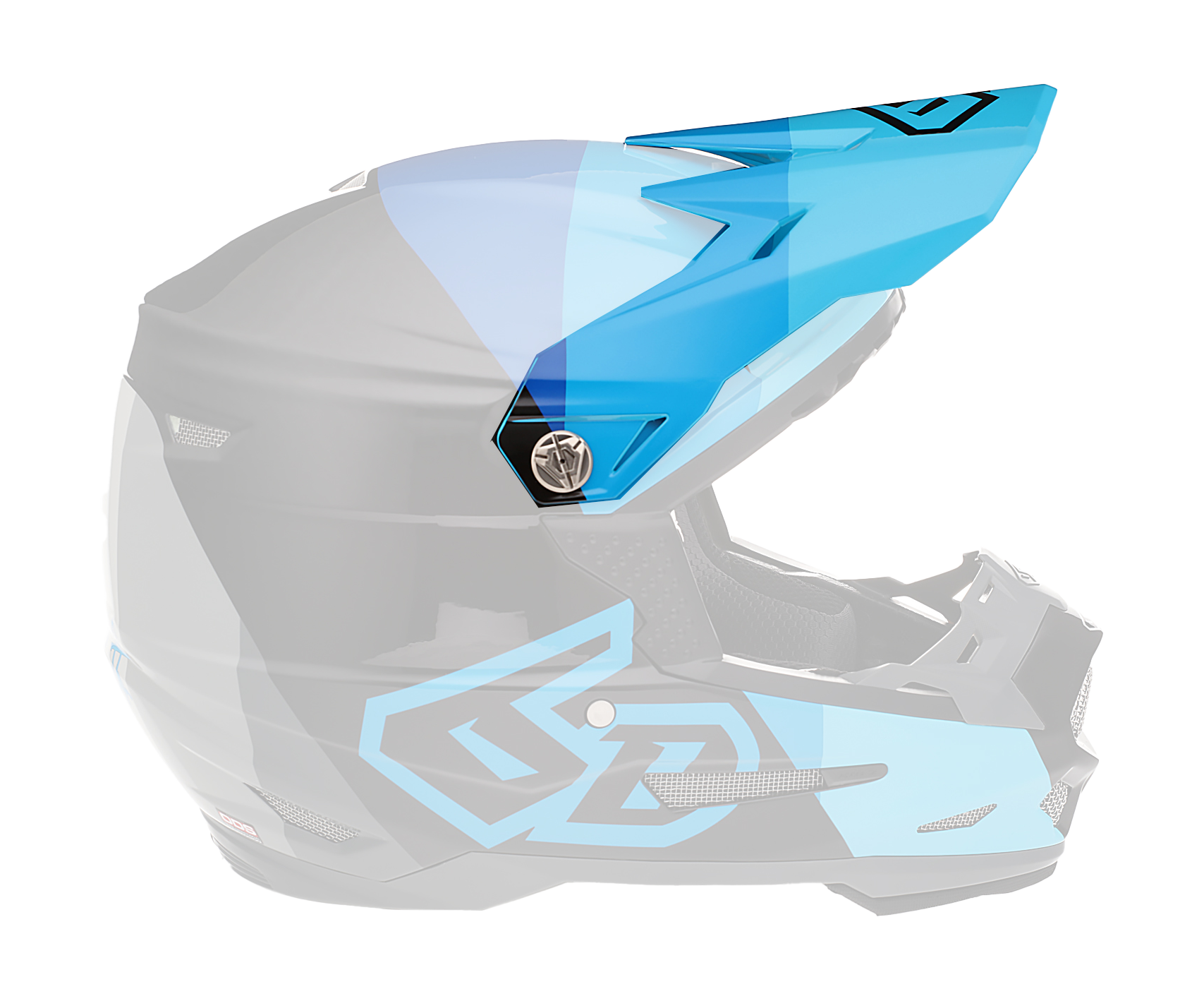 6D Youth Helmet Visor ATR-2Y Range - Blue