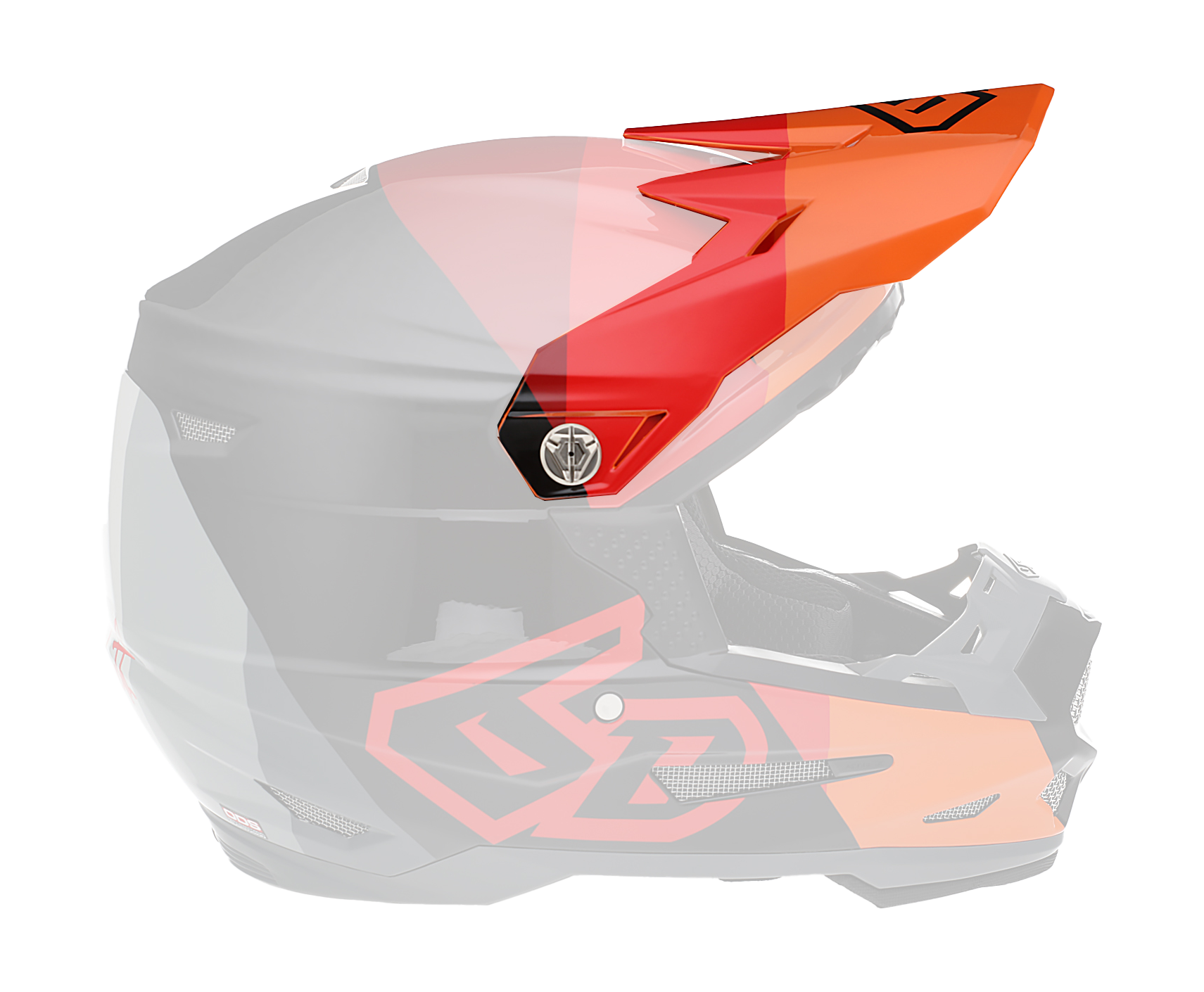 6D Youth Helmet Visor ATR-2Y Range - Red