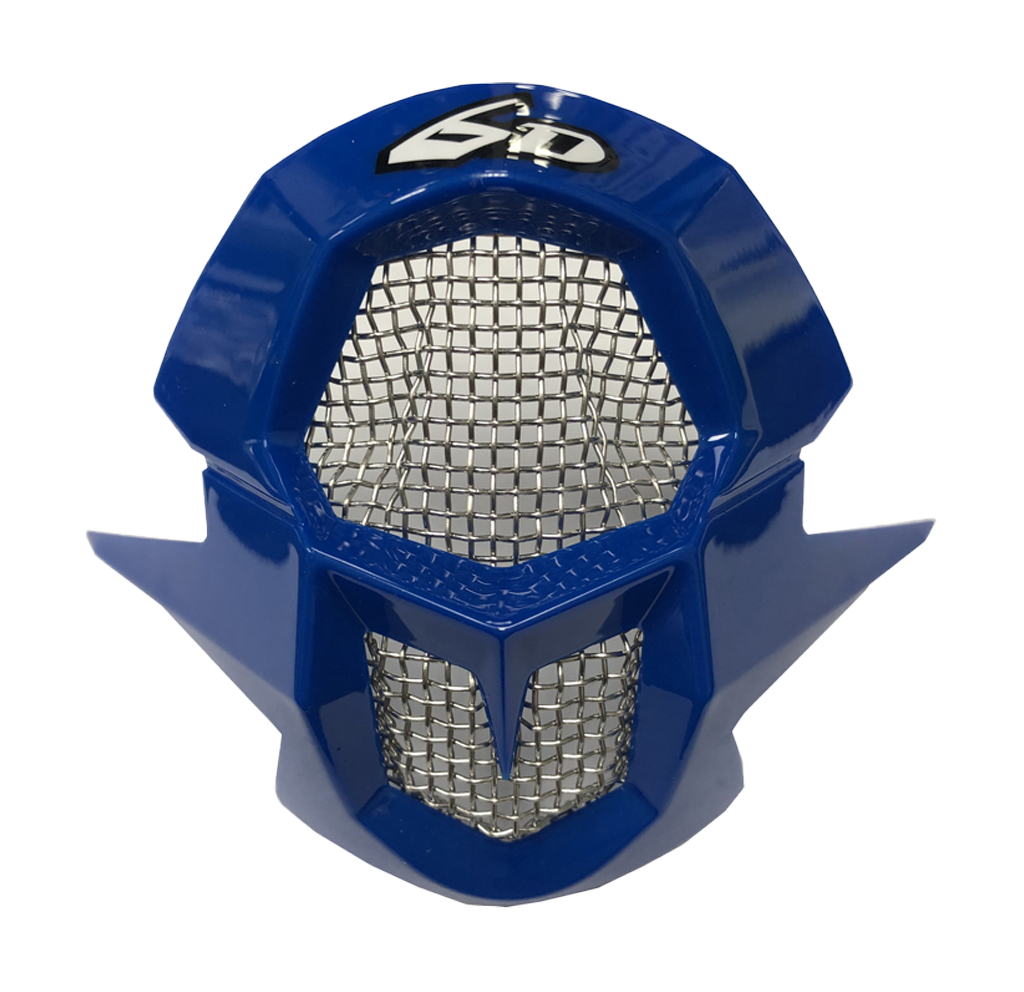 6D Mouthpiece ATR-1 Carbon - Electric Blue / White