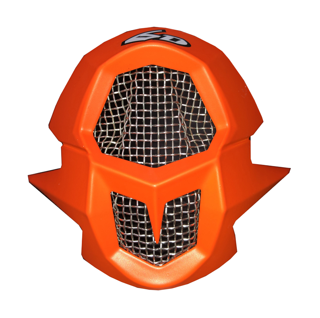 6D Mouthpiece ATR-1 Edge - Neon Orange / White