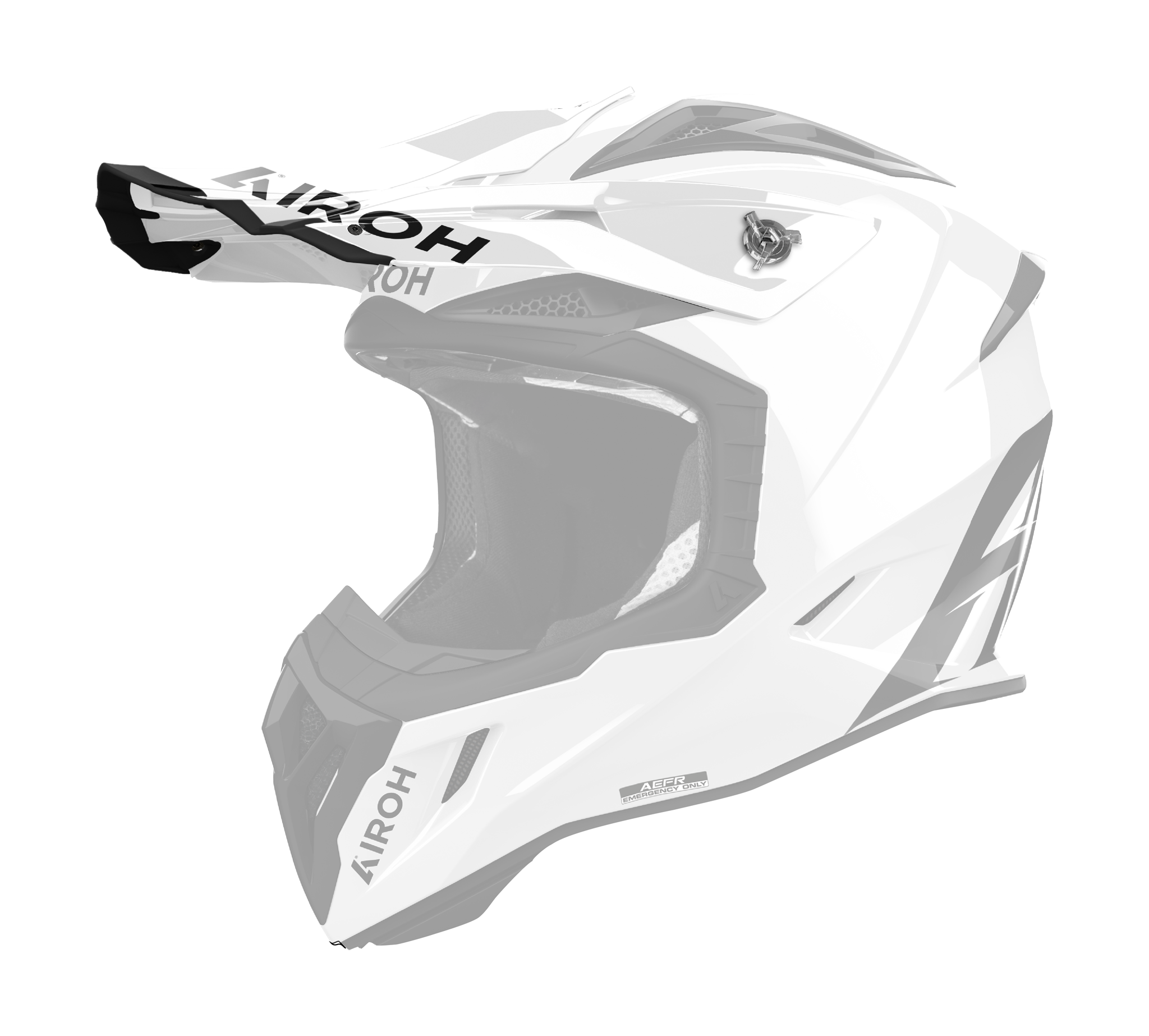 Airoh Helmet Visor Aviator Ace 2 Color - Gloss White