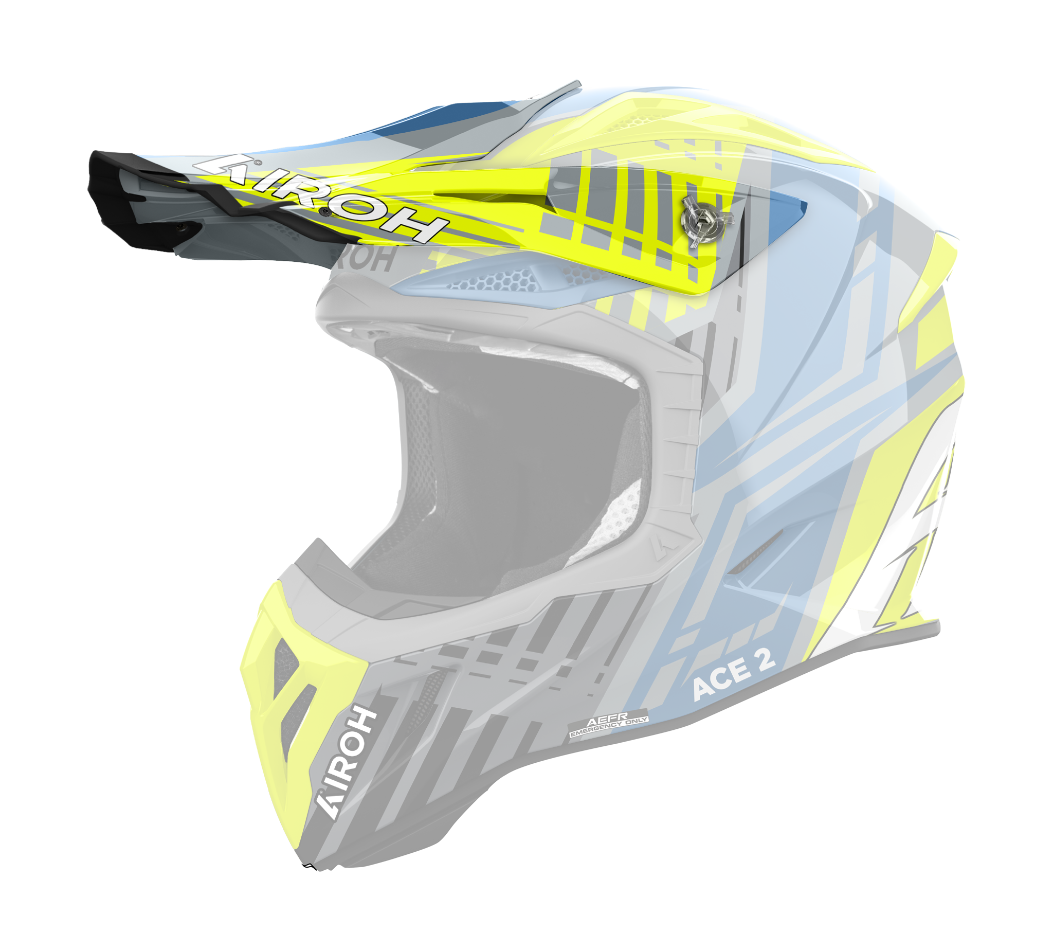 Airoh Helmet Visor Aviator Ace 2 Proud - Gloss Yellow
