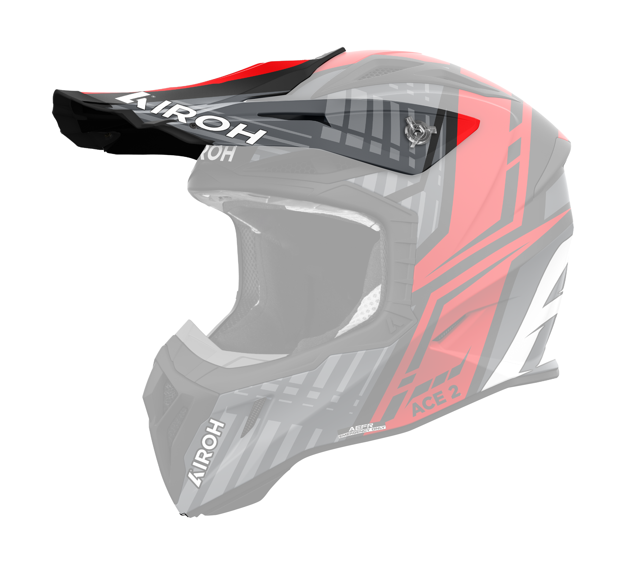 Airoh Helmet Visor Aviator Ace 2 Proud - Matte Red