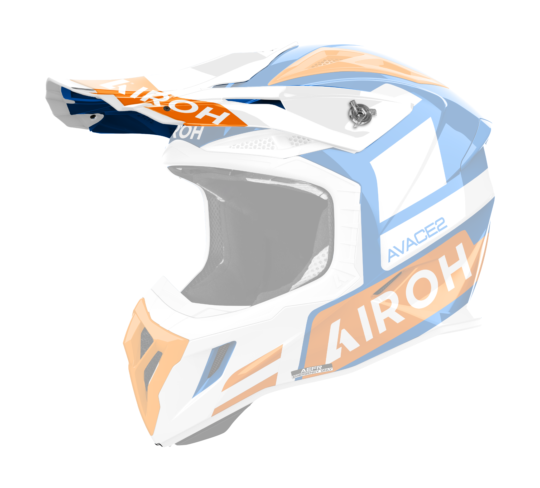 Airoh Helmet Visor Aviator Ace 2 Sake - Gloss Orange