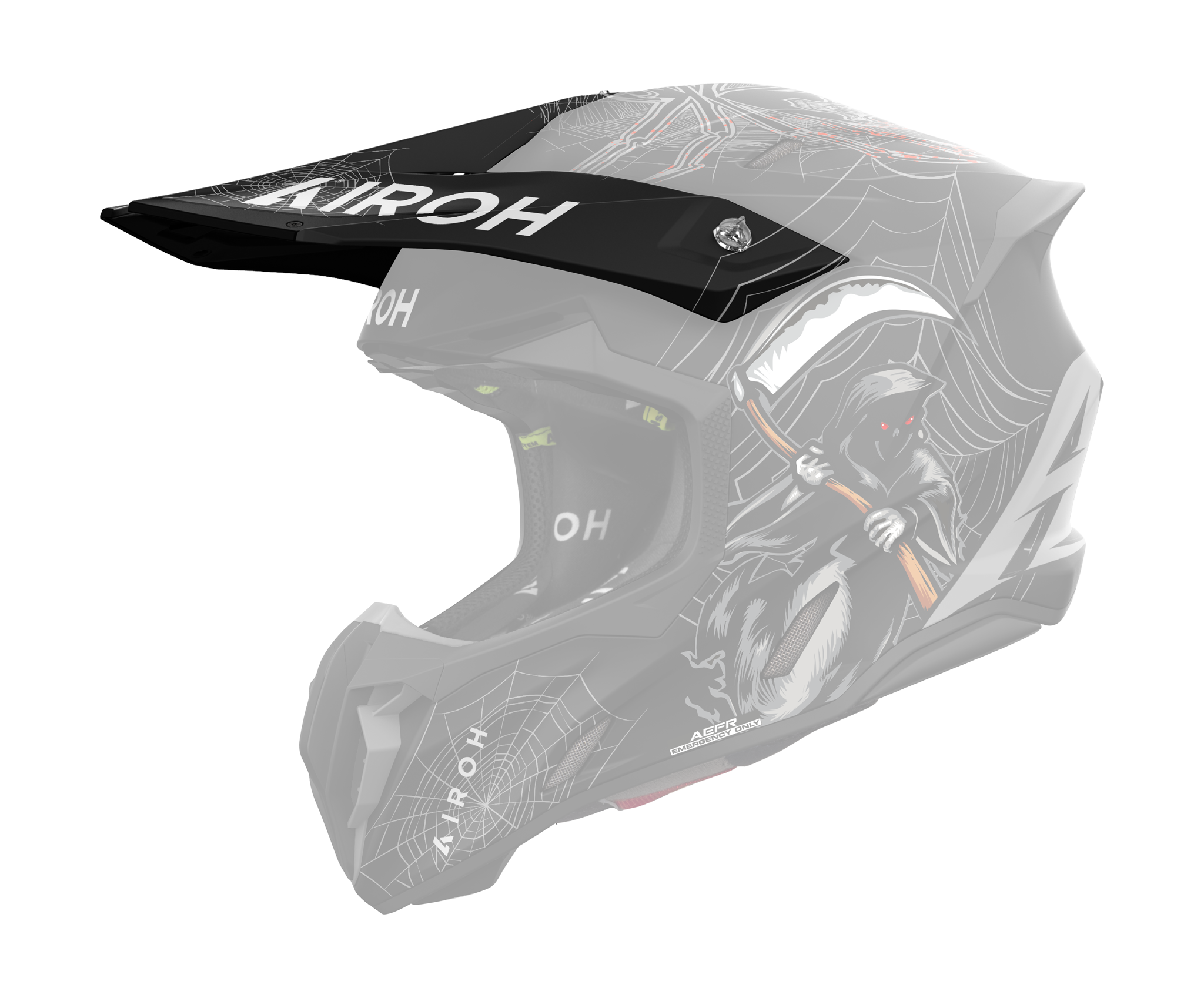 Airoh Helmet Visor Twist 3 Arcade - Matte Black