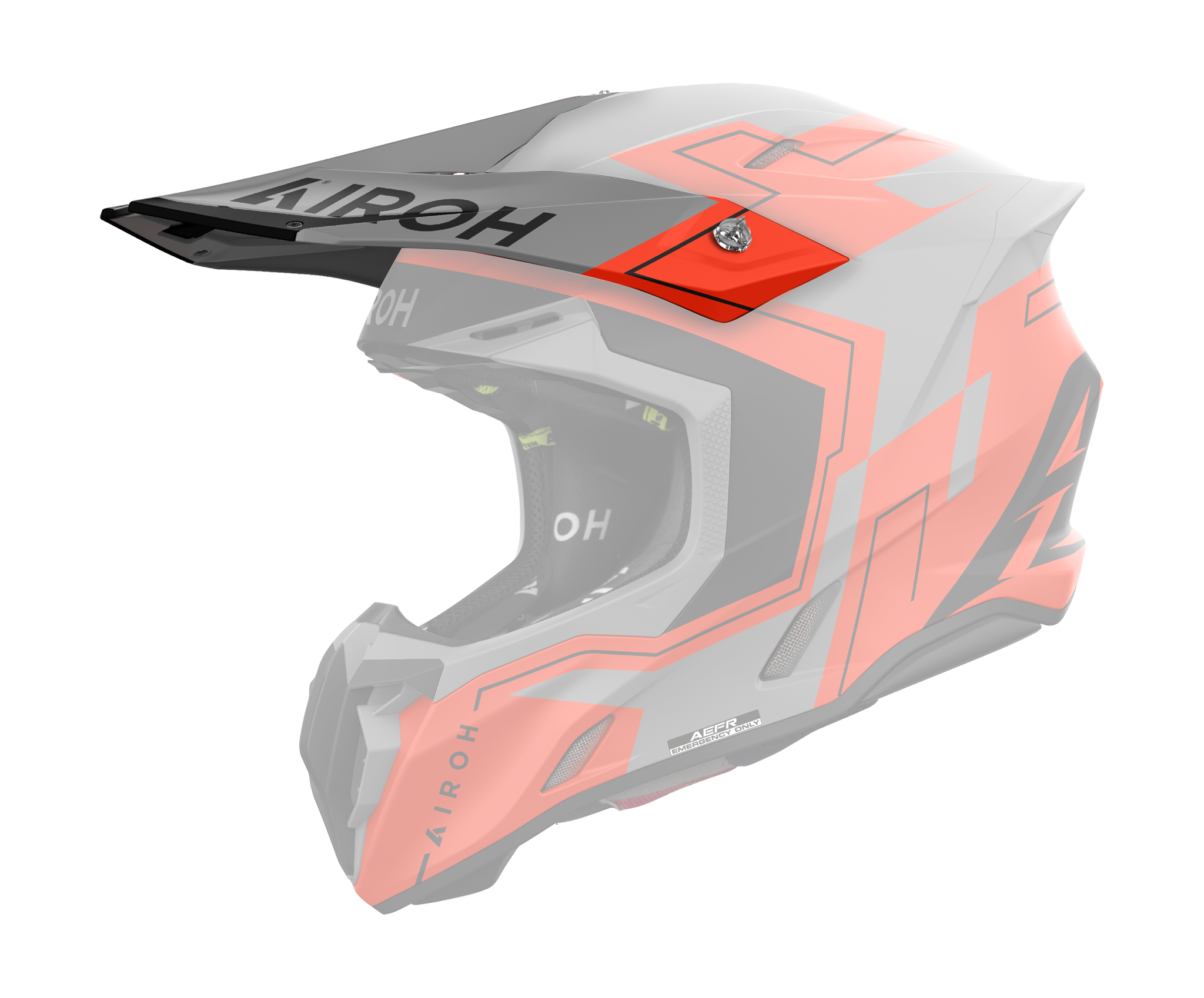 Airoh Helmet Visor Twist 3 Dizzy - Matte Fluo Orange