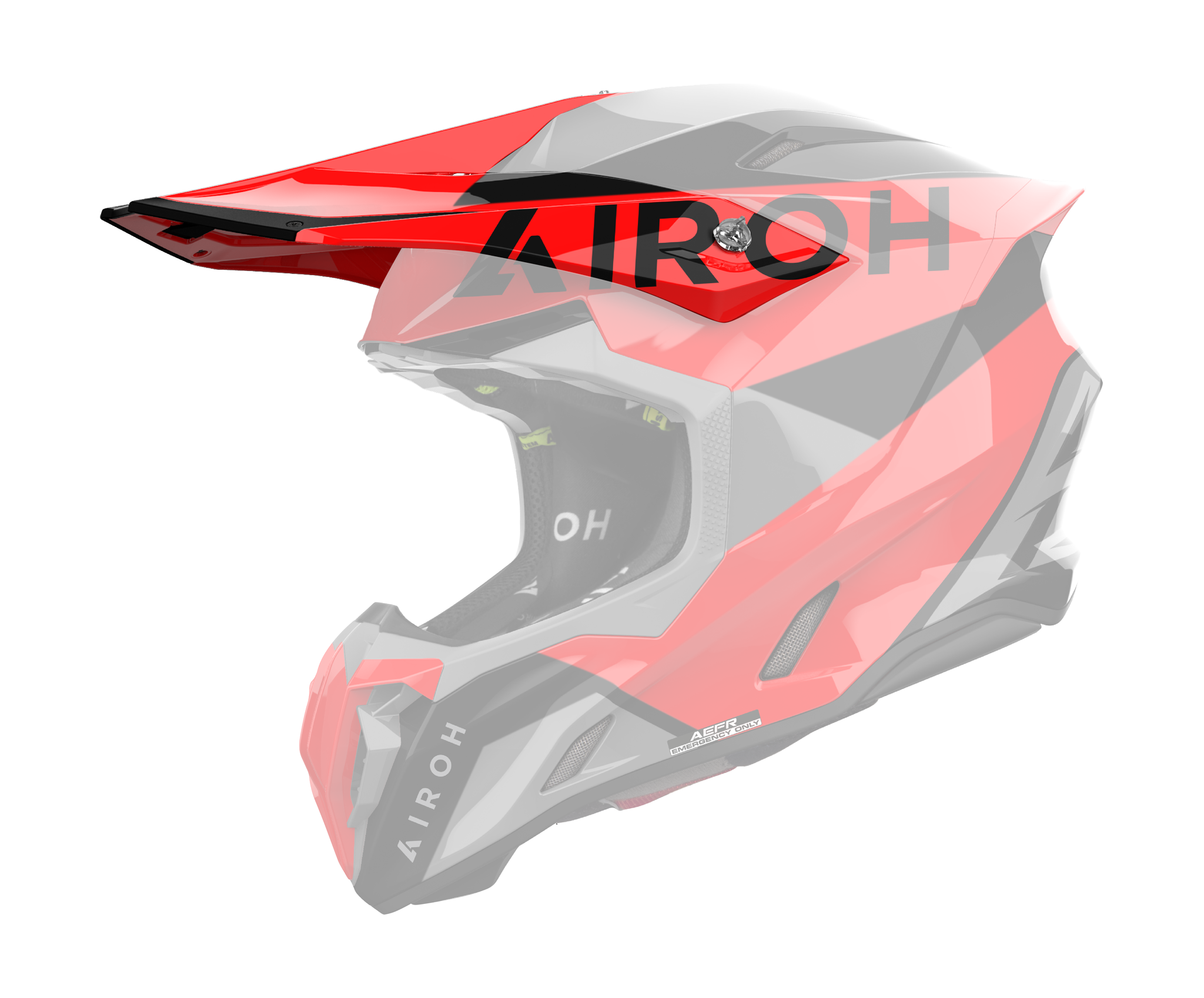 Airoh Helmet Visor Twist 3 King - Gloss Red