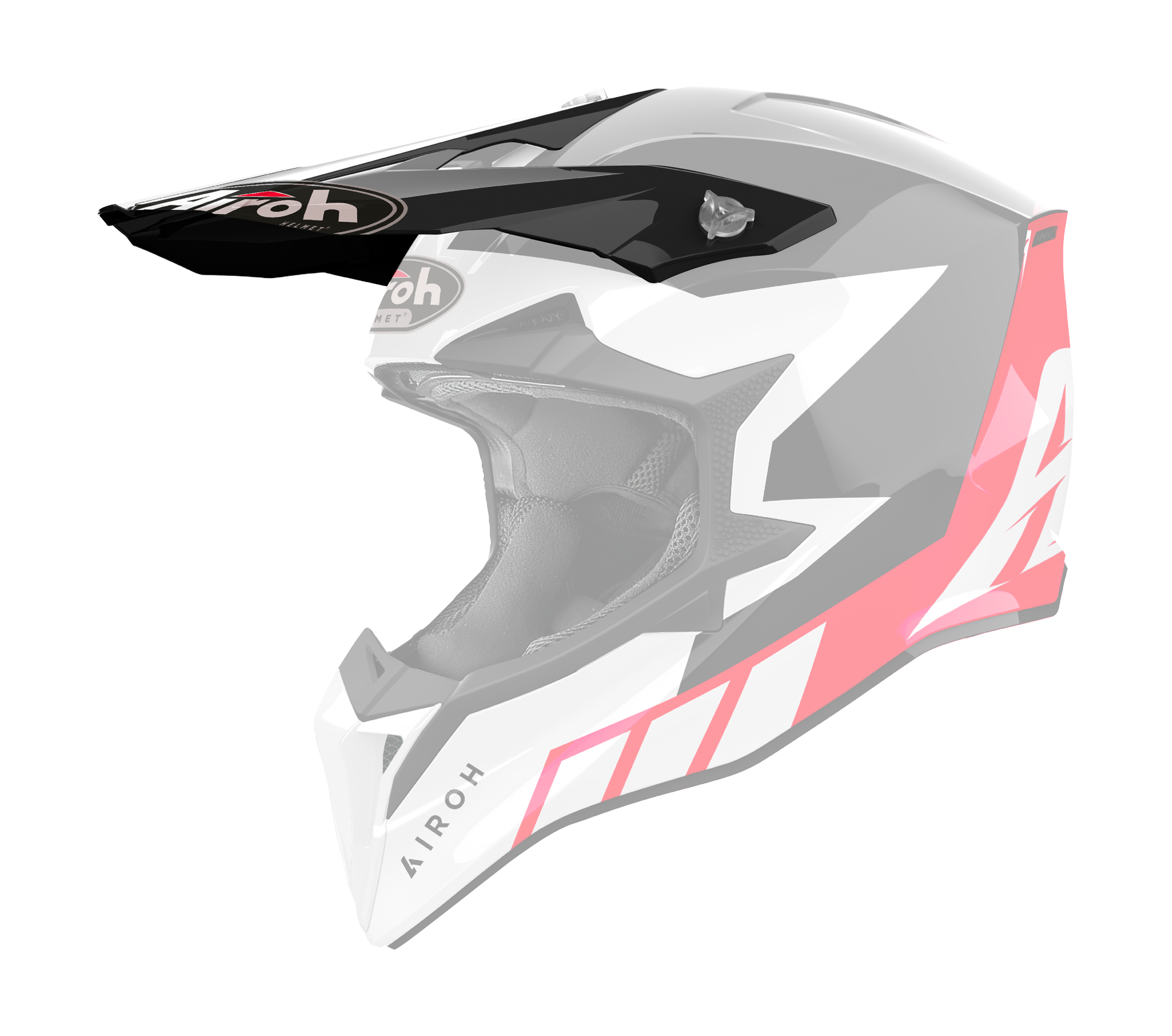 Airoh Helmet Visor Wraap Reloaded - Gloss Red