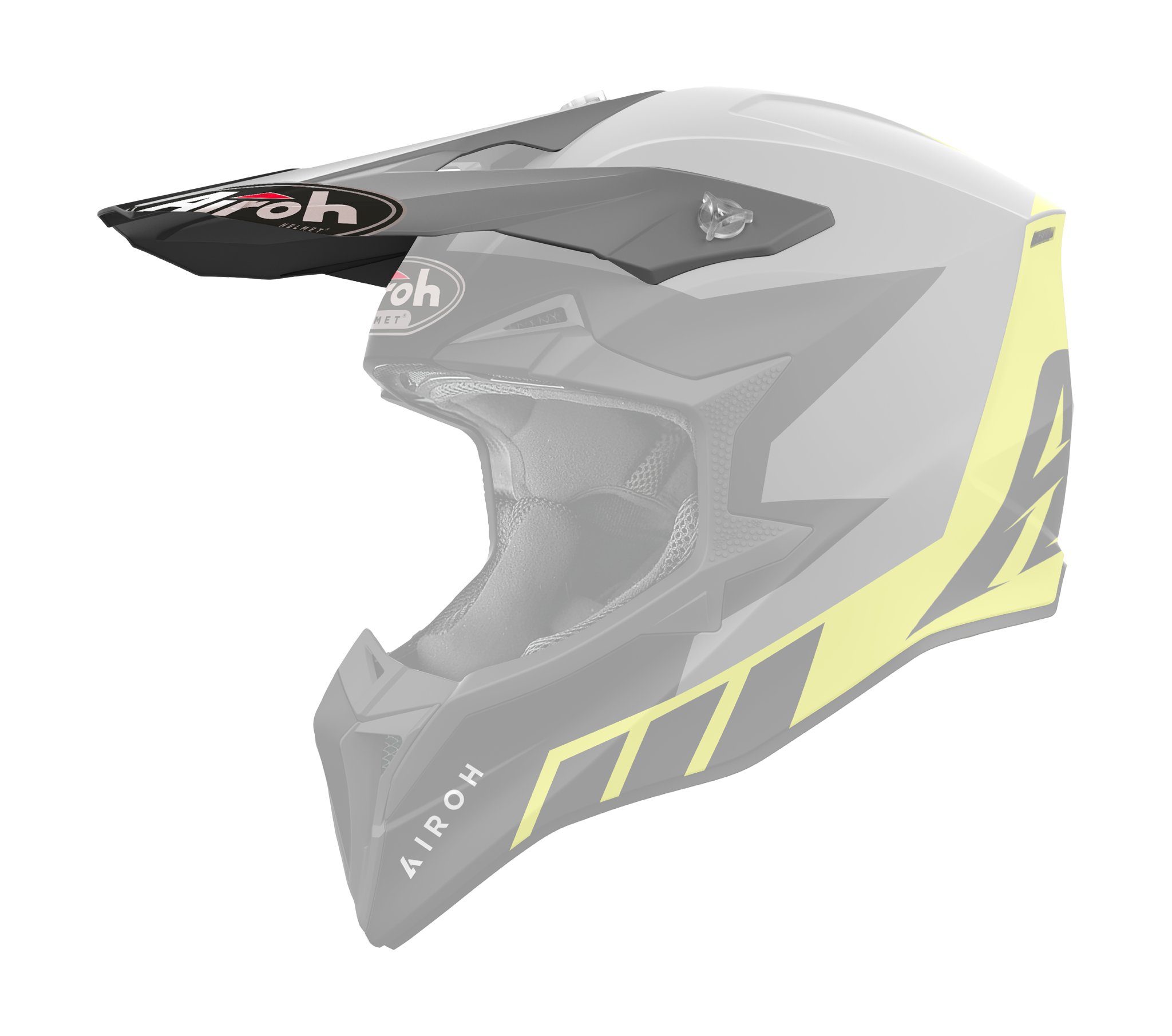 Airoh Helmet Visor Wraap Reloaded - Matte Yellow