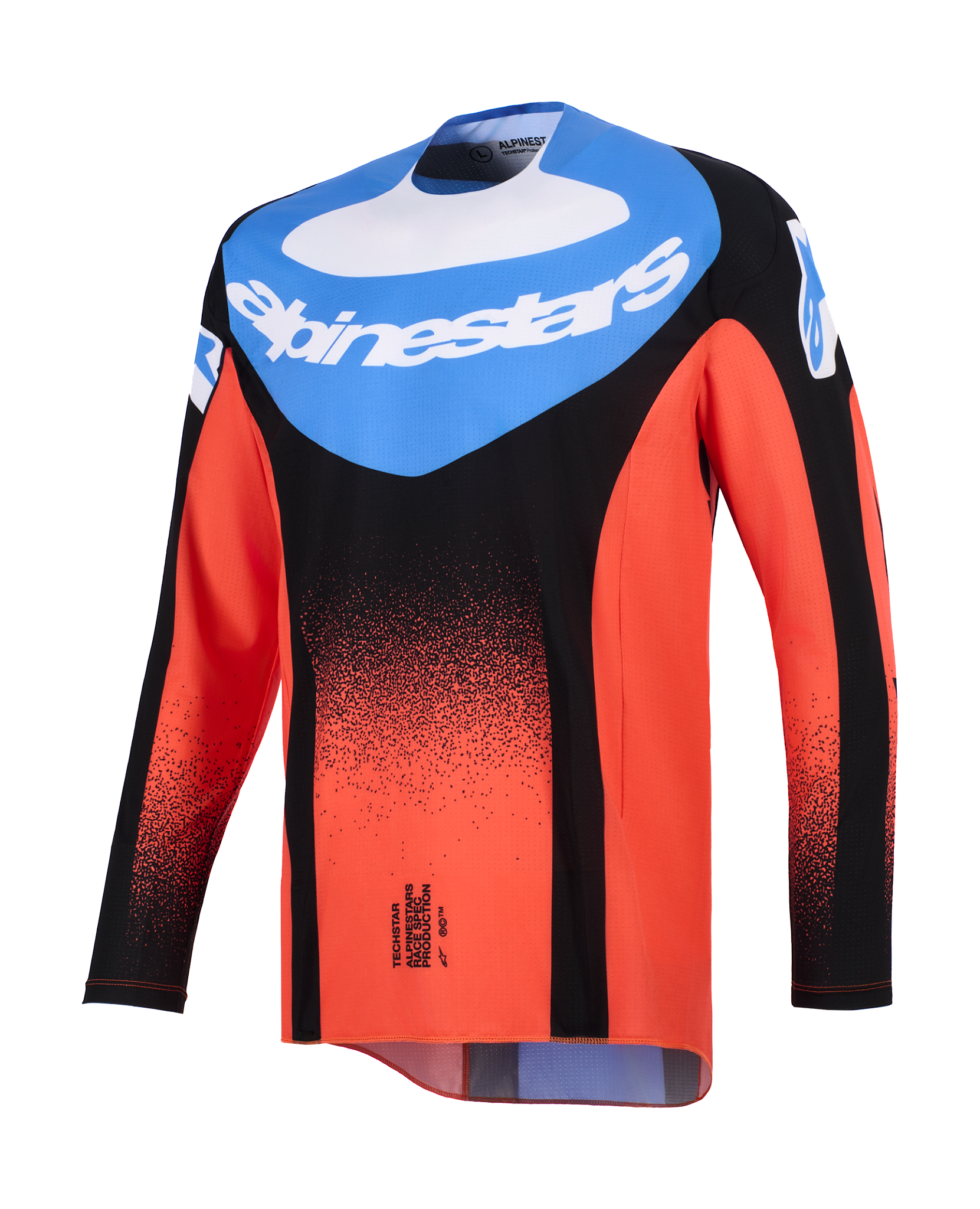 Alpinestars Motocross Jersey 2026 Techstar Knif - Orange / Black / Ucla / Blue