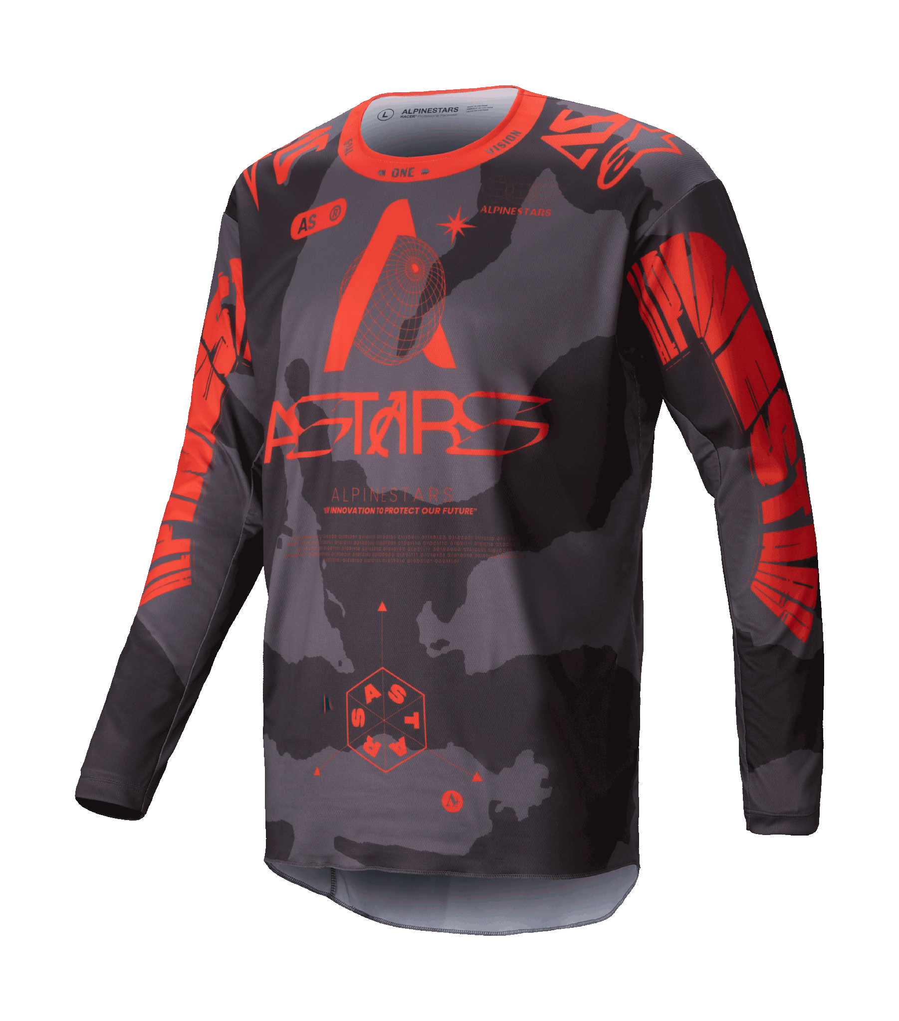 Alpinestars Motocross Gear Racer Hollow - Camo / Fluo Orange