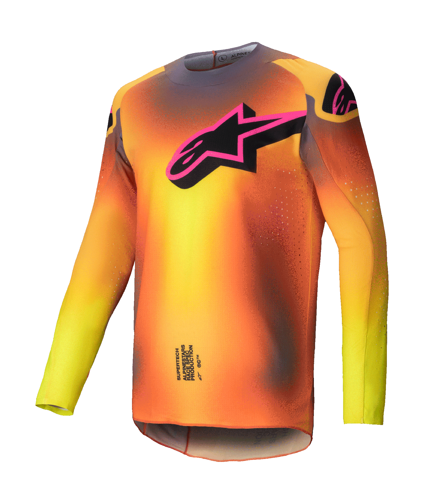 Alpinestars Motocross Gear Supertech Lipan - Yellow / Pink