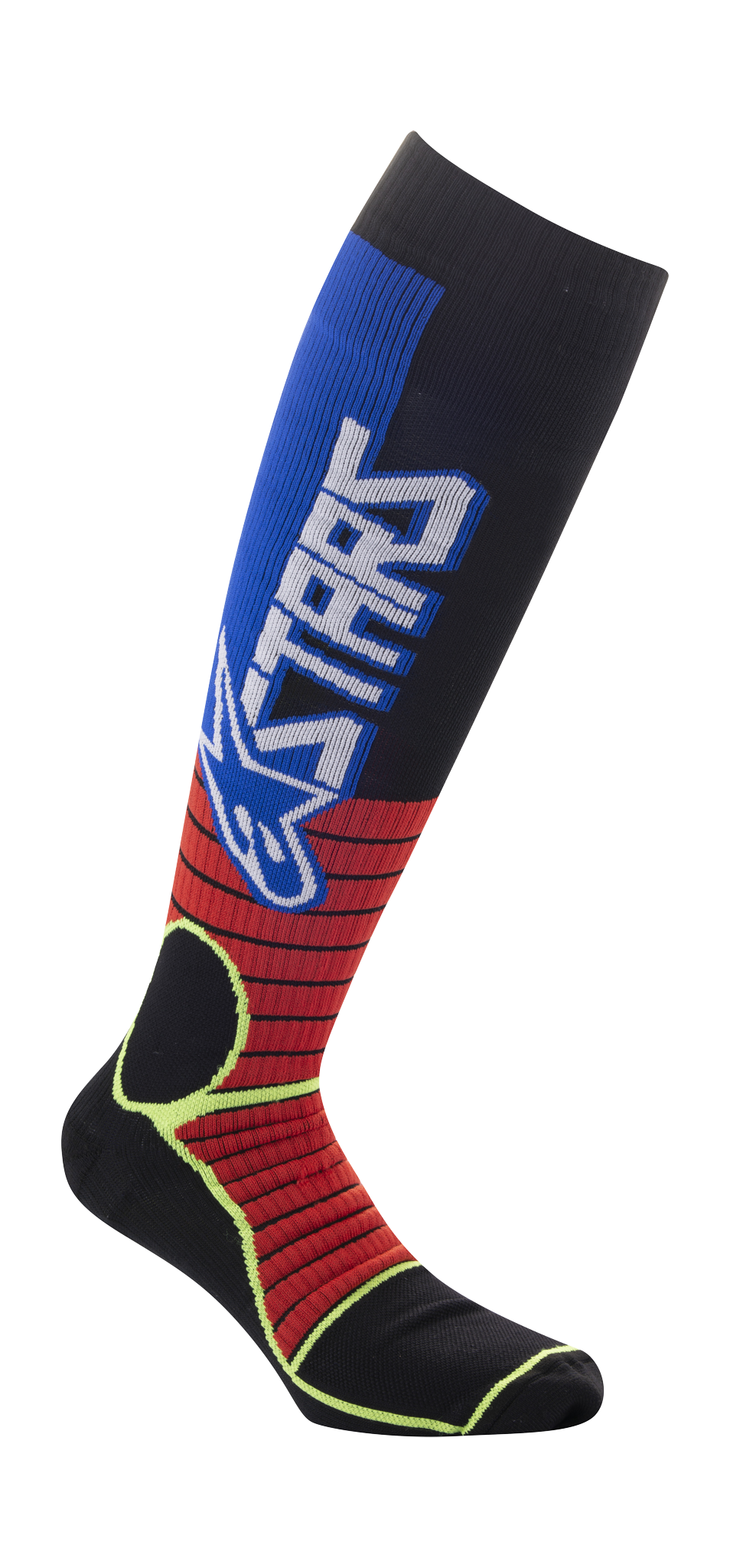 Alpinestars Motocross Socks MX PRO - Red / Fluo Yellow / Blue