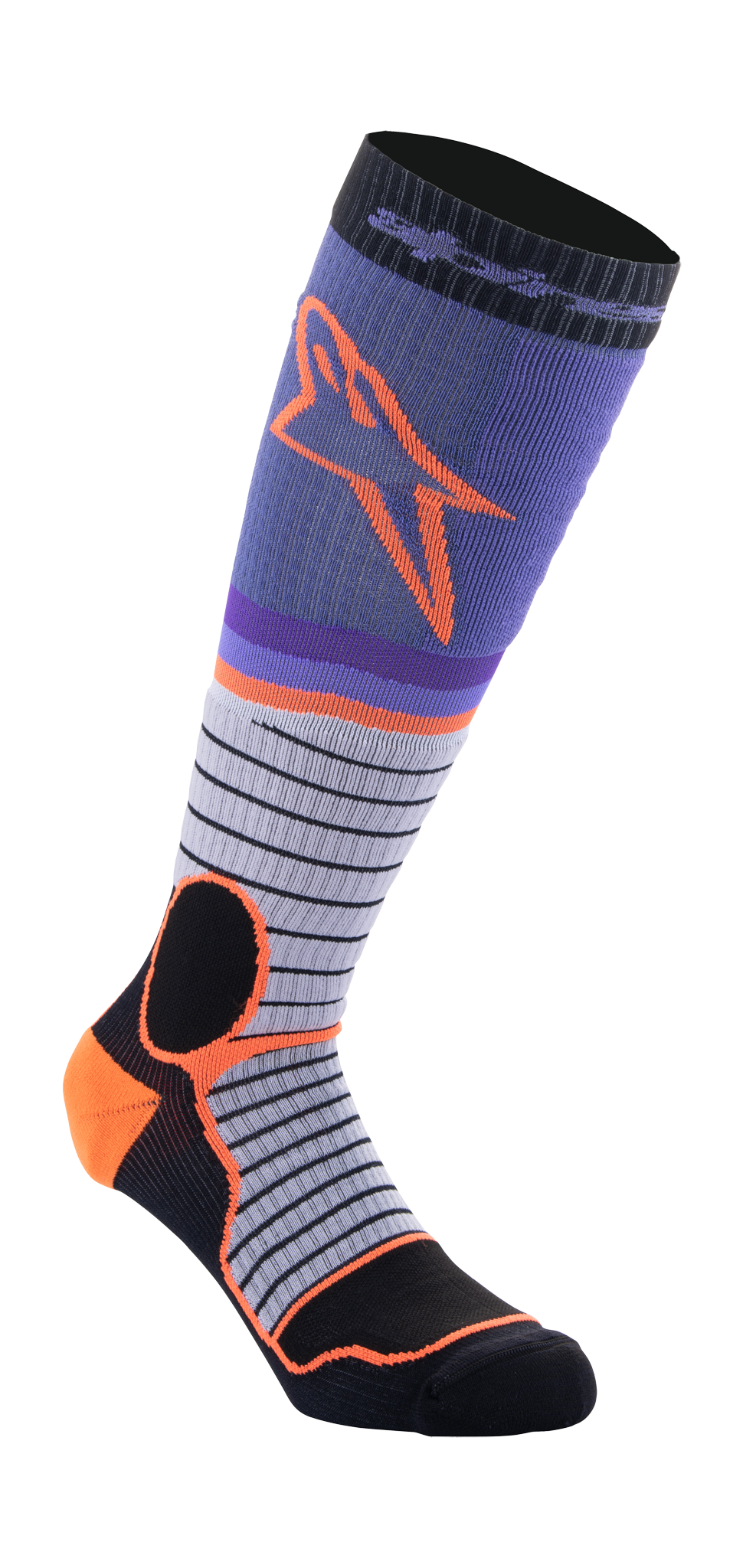Alpinestars Motocross Socks MX PRO - Black / Grey / Purple