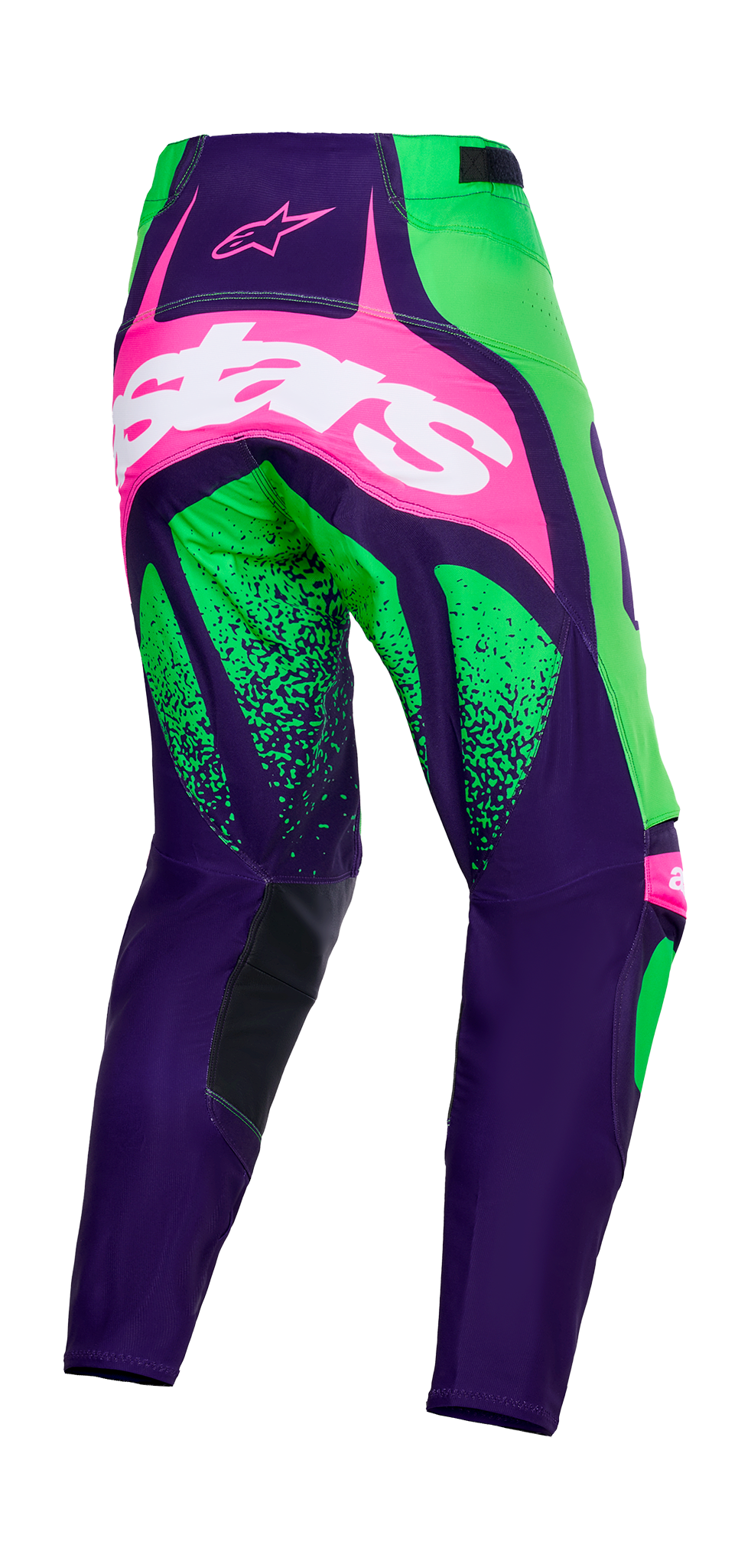 Alpinestars Motocross Pants 2026 Techstar Nomur - Deep Purple / Green / Fluo Pink