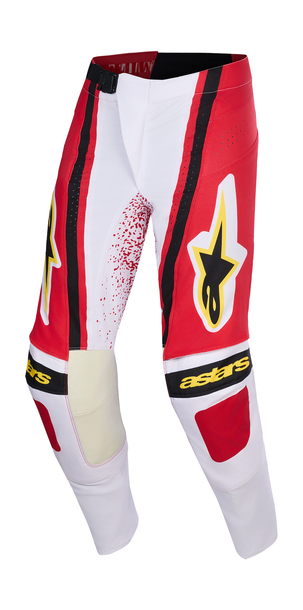 Alpinestars Motocross Pants 2026 Techstar Nomur - Light Grey / Red / Black