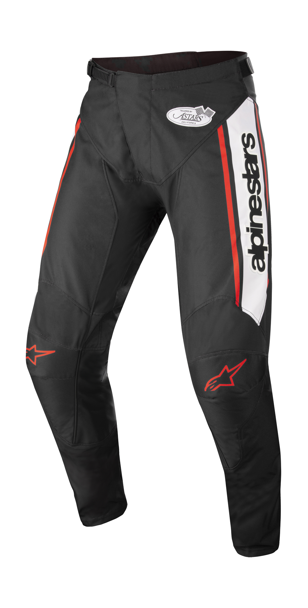 Alpinestars Motocross Pants Racer Flagship - Black / White / Fluo Red