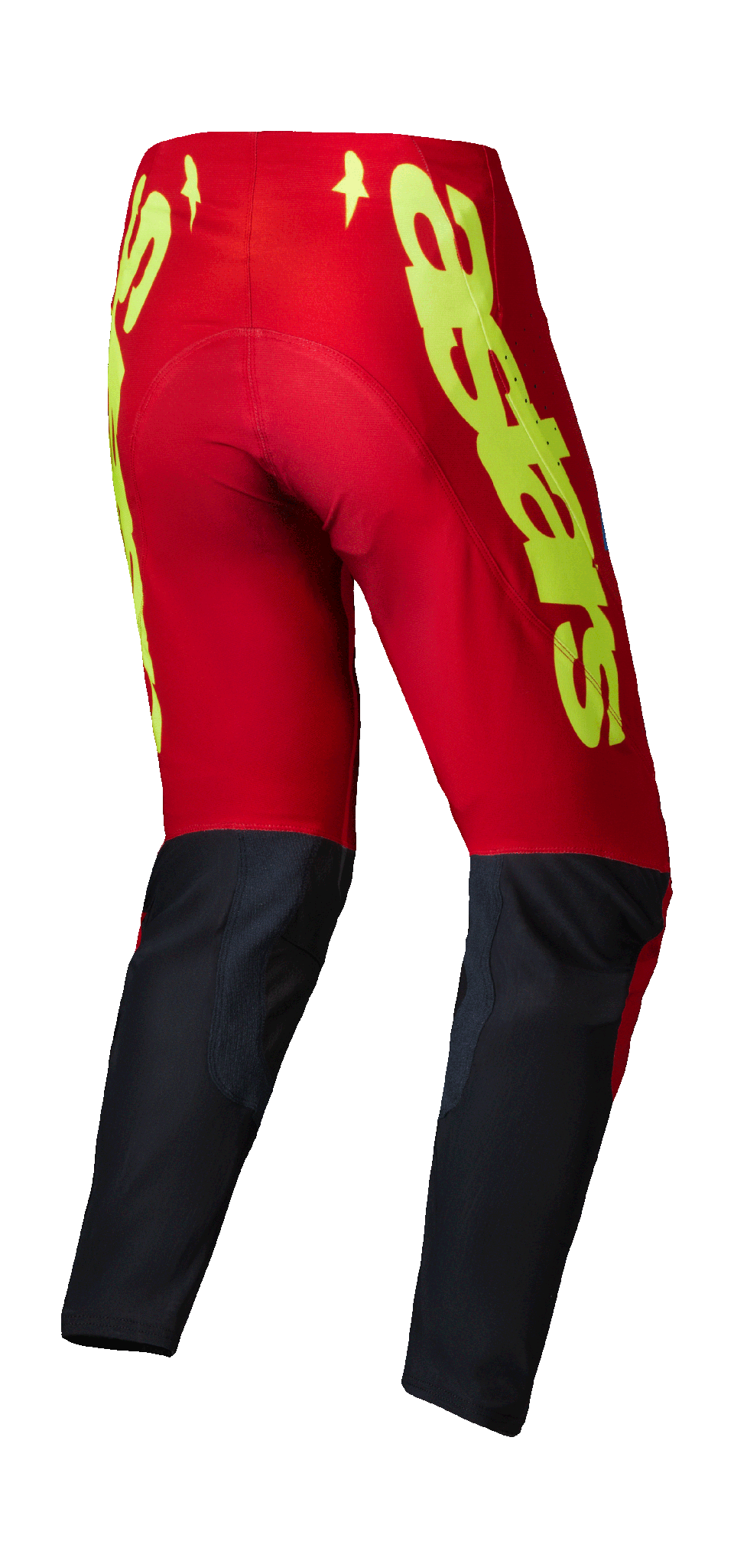 Alpinestars Motocross Pants Supertech Maker - Red / Fluo Yellow