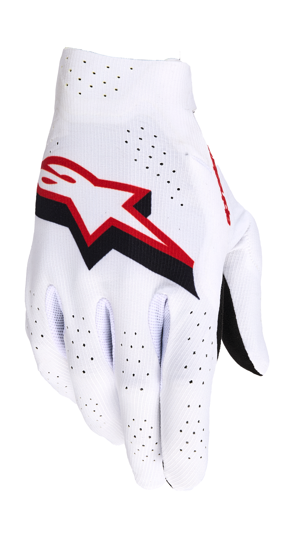 Alpinestars Motocross Gloves 2026 Supertech - White / Black / Fire Red
