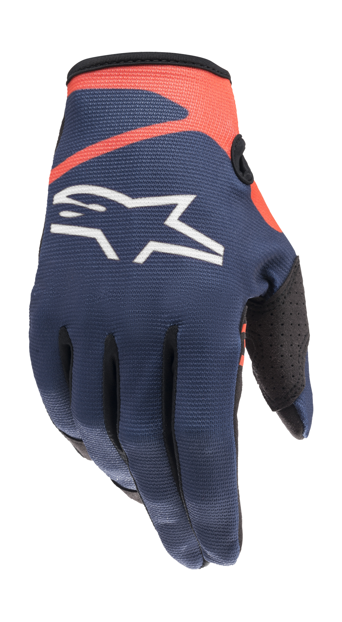 Alpinestars Motocross Gloves Radar - Blue / Fluo Red