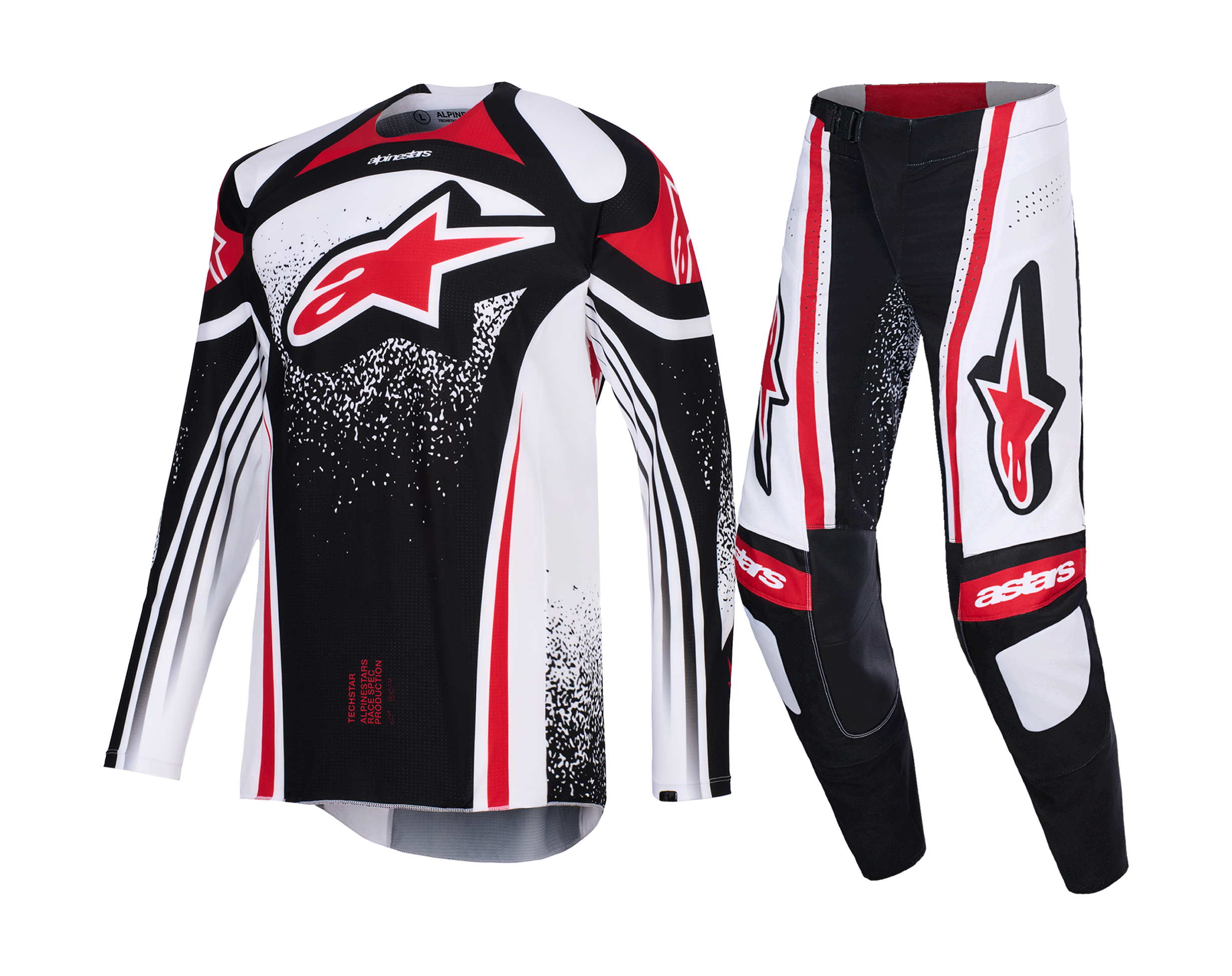 Alpinestars Motocross Gear 2026 Techstar Nomur - Black / White / Red