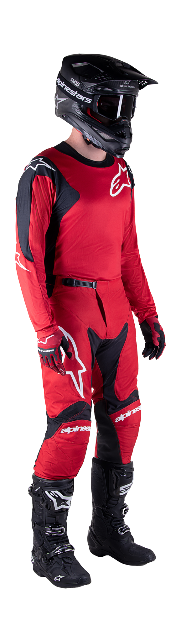 Alpinestars Motocross Gear Racer Hoen - Mars Red / Black