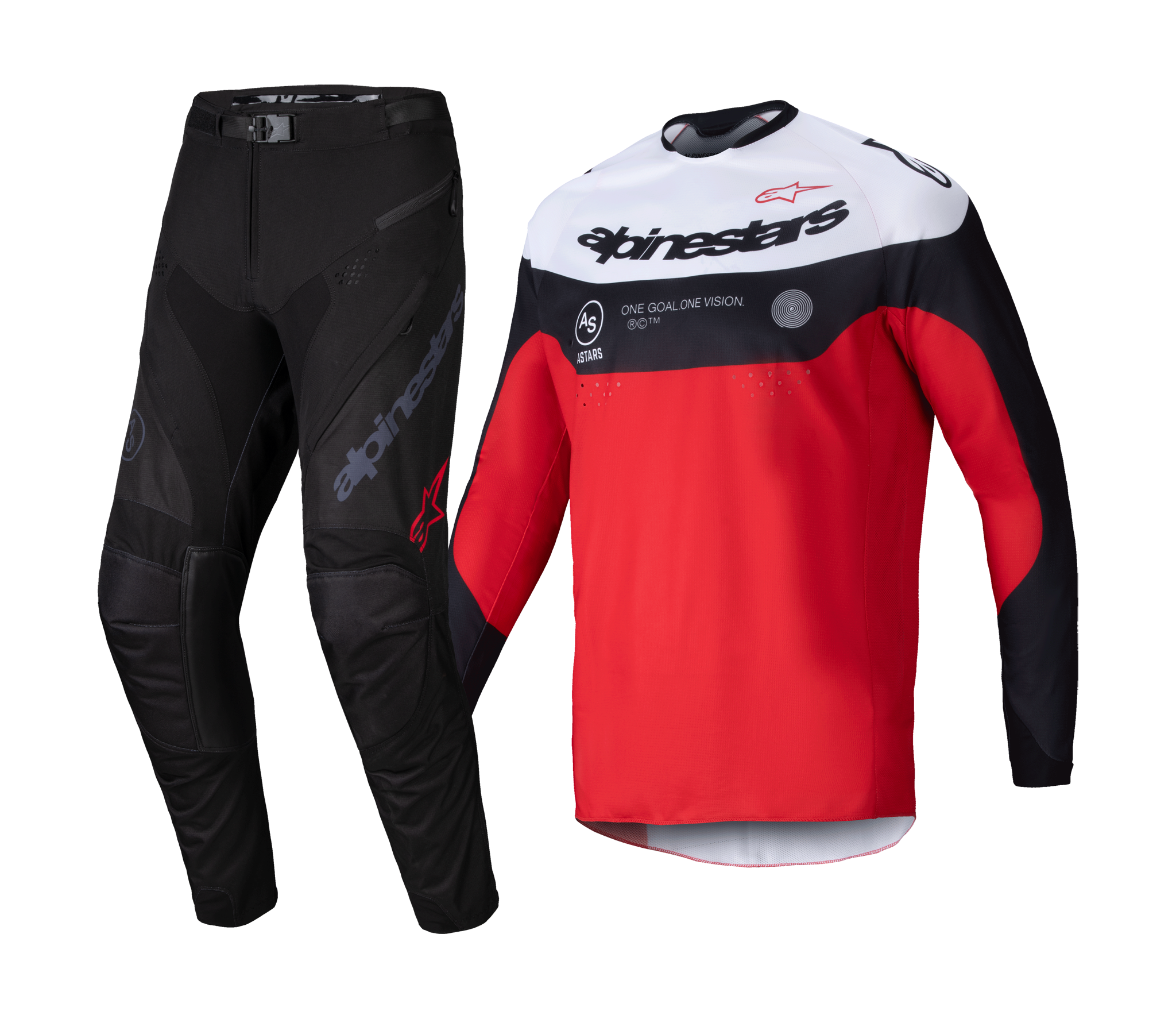 Alpinestars Enduro Gear Pro-Dura - Black / Red / White / Blue