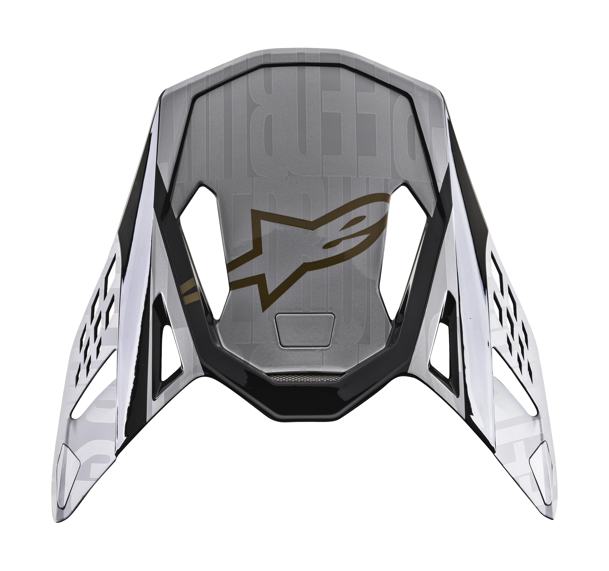 Alpinestars Helmet Visor S-M10 22.05 Alloy - Silver / Carbon Black / Gold