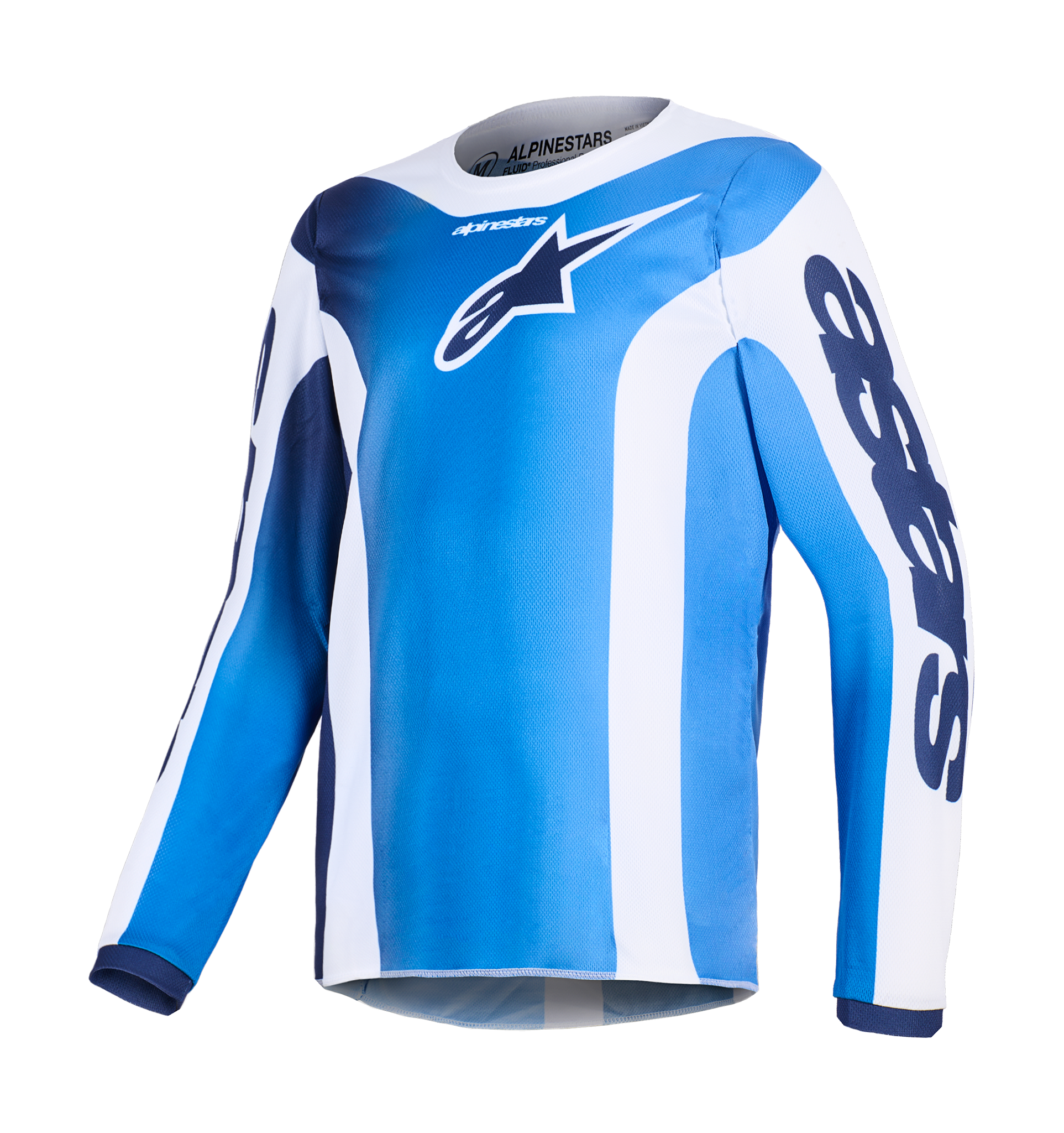 Alpinestars Youth Motocross Jersey 2026 Fluid Portl - Ucla / Blue / White