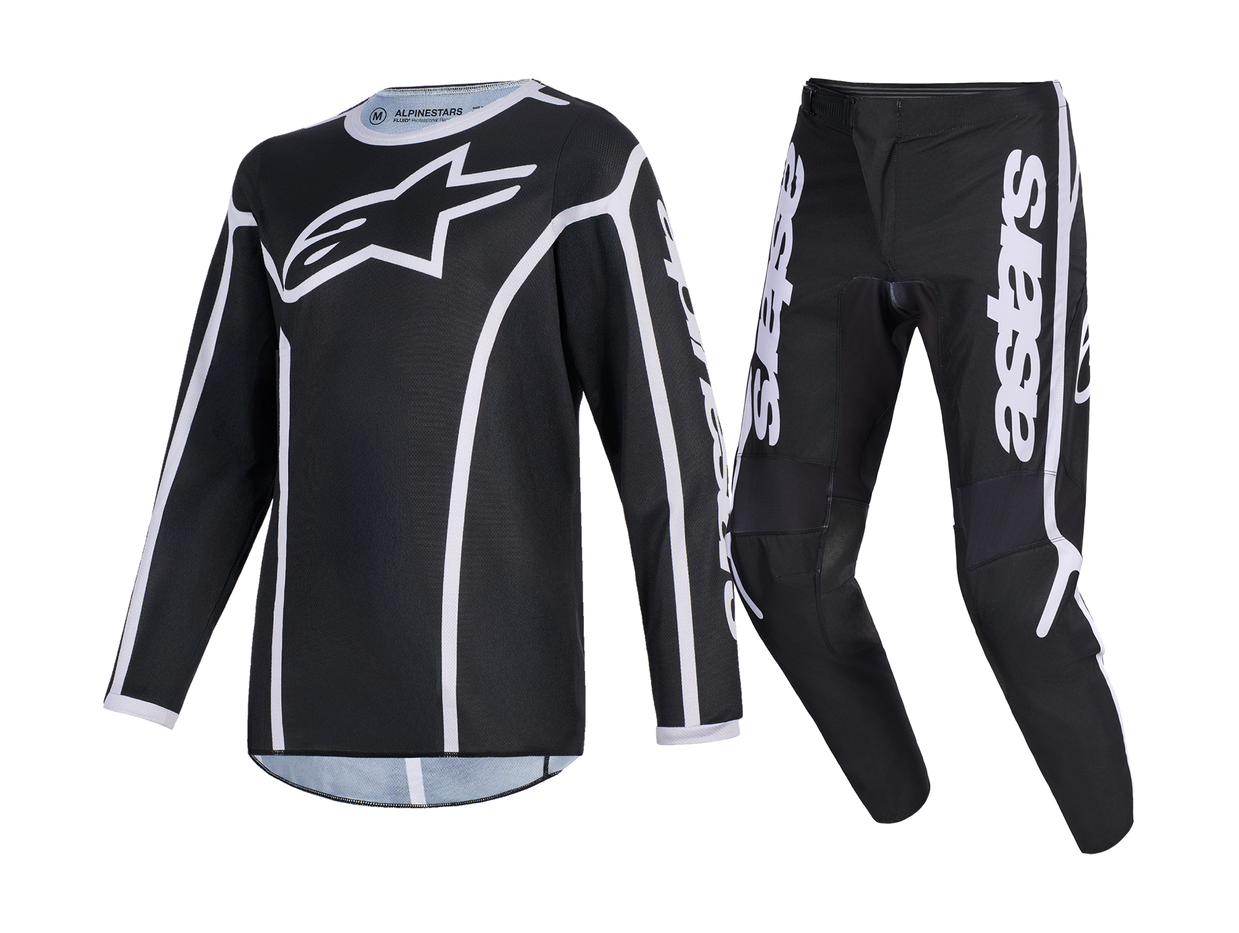 Alpinestars Youth Motocross Gear 2026 Fluid Apex - Black / Grey