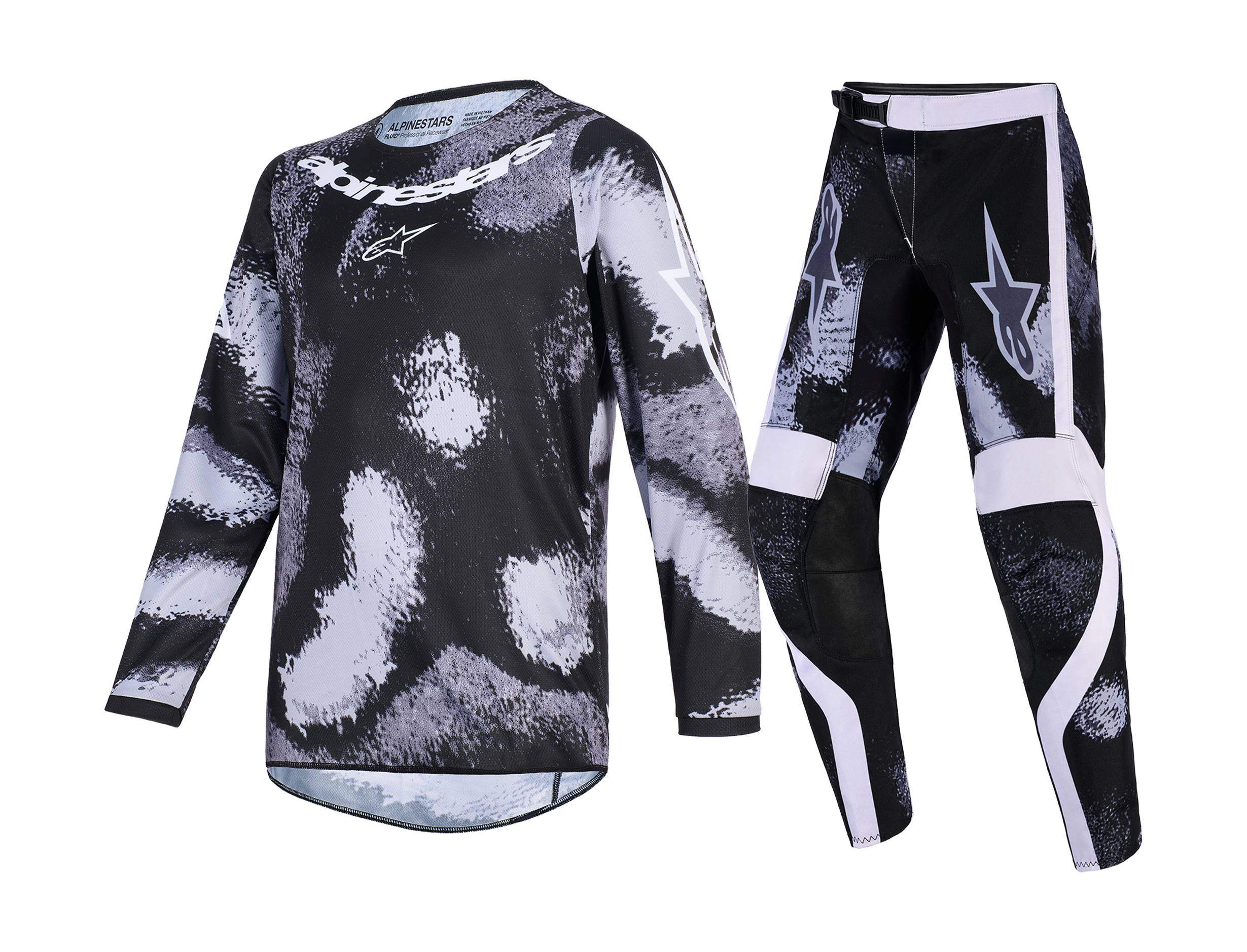Alpinestars Youth Motocross Gear 2026 Fluid Lahnd - Iron / Camo
