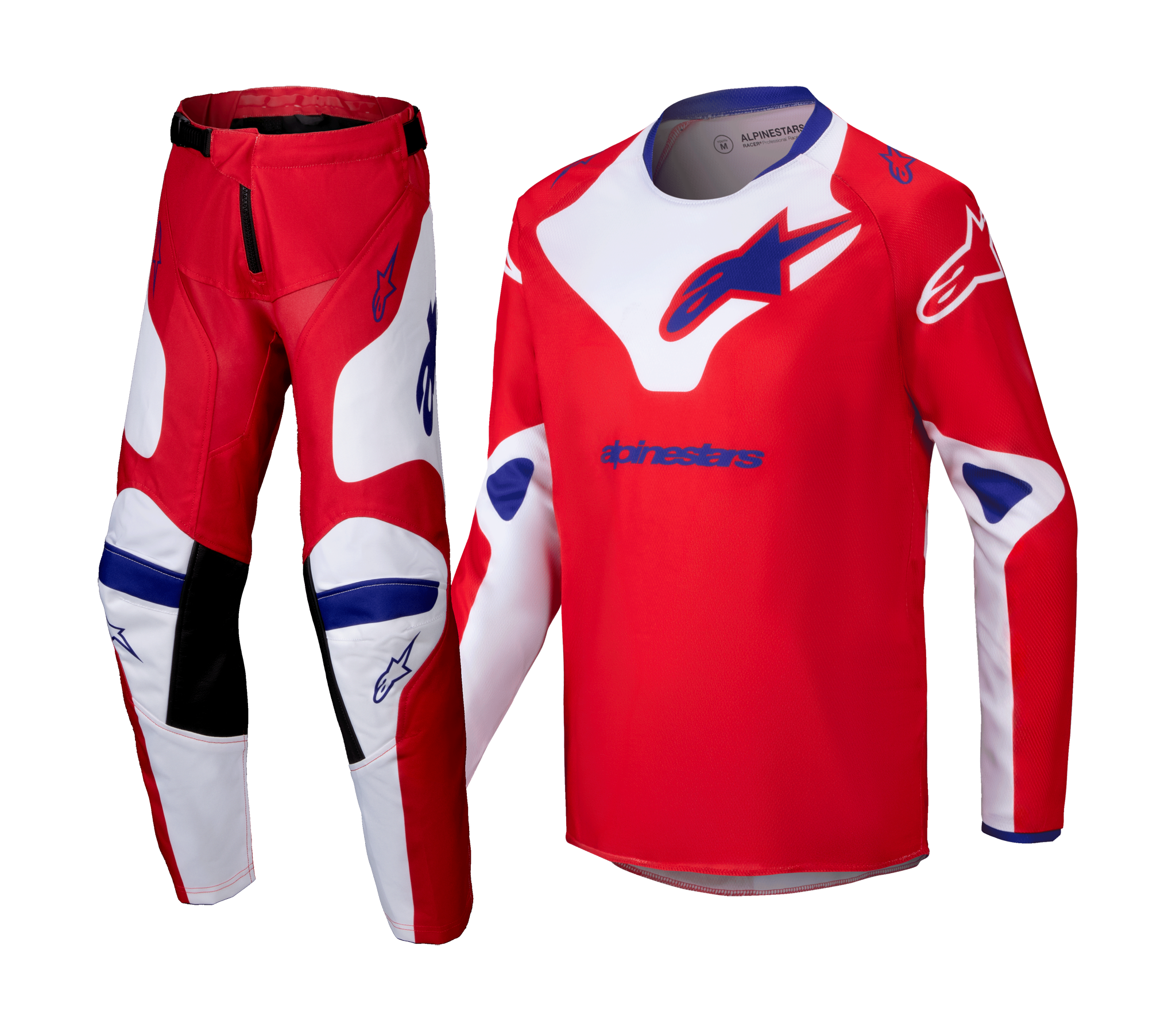 Alpinestars Youth Motocross Gear Racer Veil - Red / White
