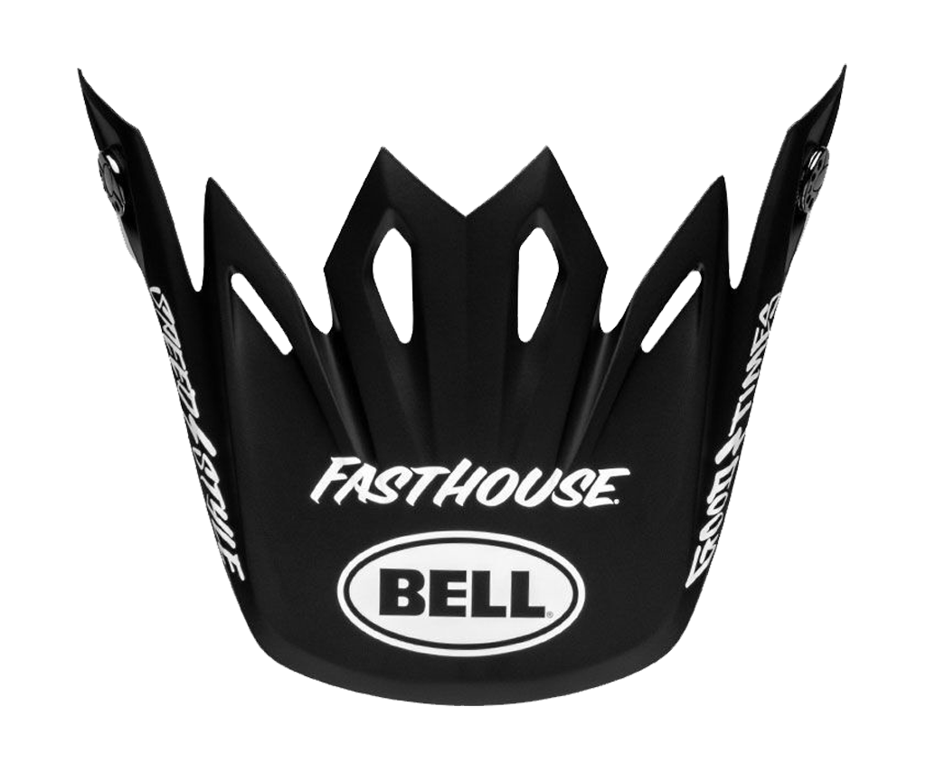 Bell Helmet Visor Moto-9 Fasthouse Signia - Black / White
