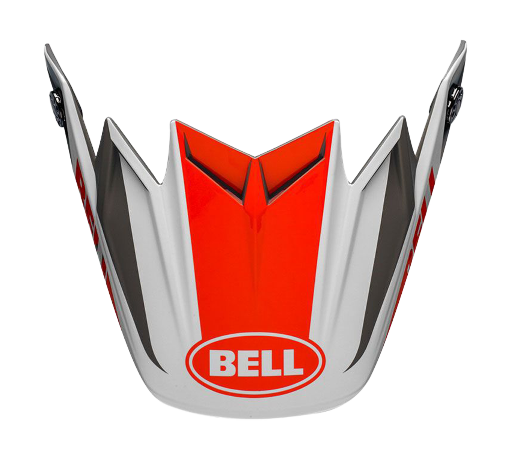 Bell Helmet Visor Moto-9 Flex Division - White / Orange / Sand