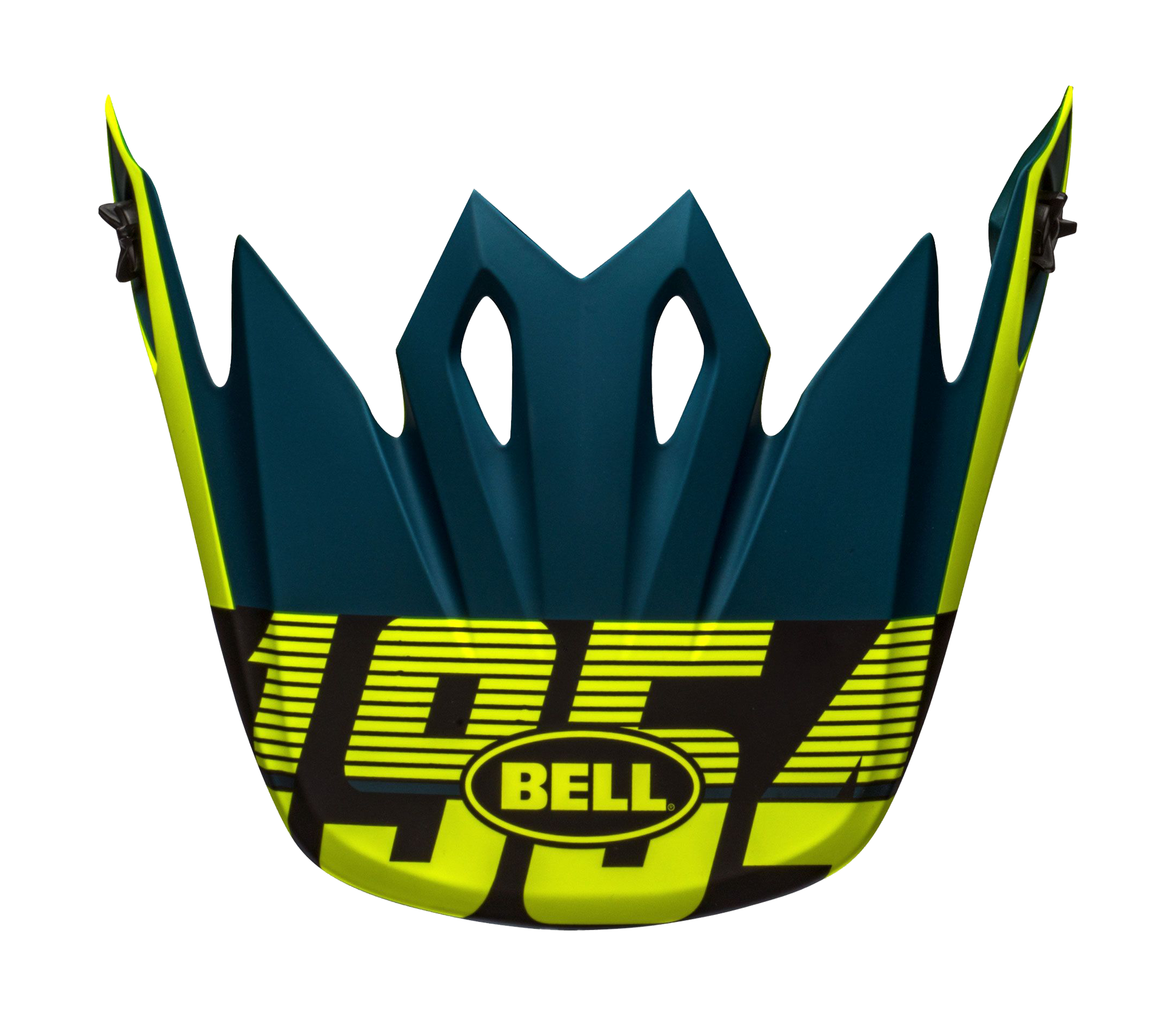 Bell Helmet Visor MX-9 Strike - Matte Blue / Yellow
