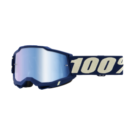 100% Motocross Goggle Accuri 2 Deepmarine - Mirror Blue