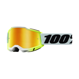 100% Motocross Goggle Accuri 2 Dunder - Mirror Yellow